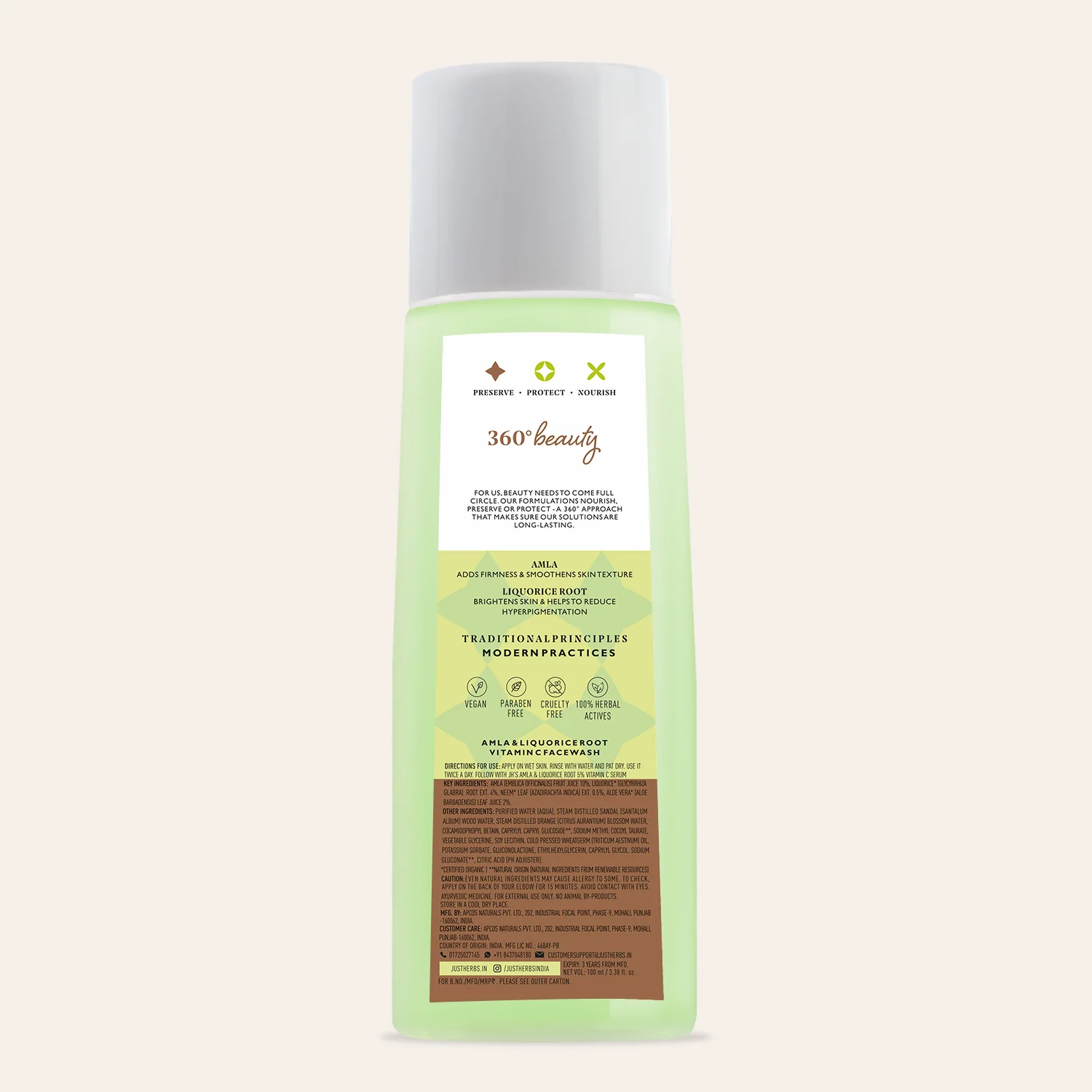 Brightening Face Wash - Vitamin C Amla & Liquorice Root - Image 6