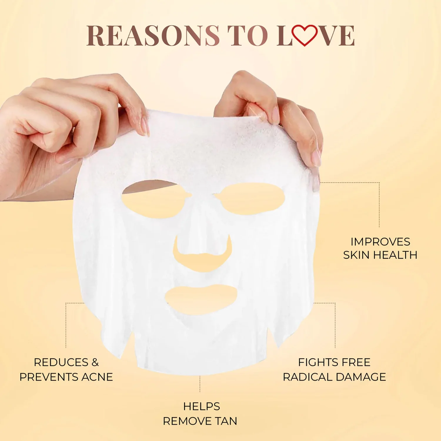 Coffee Sheet Mask with Cinnamon For Pollution Control - Image 3