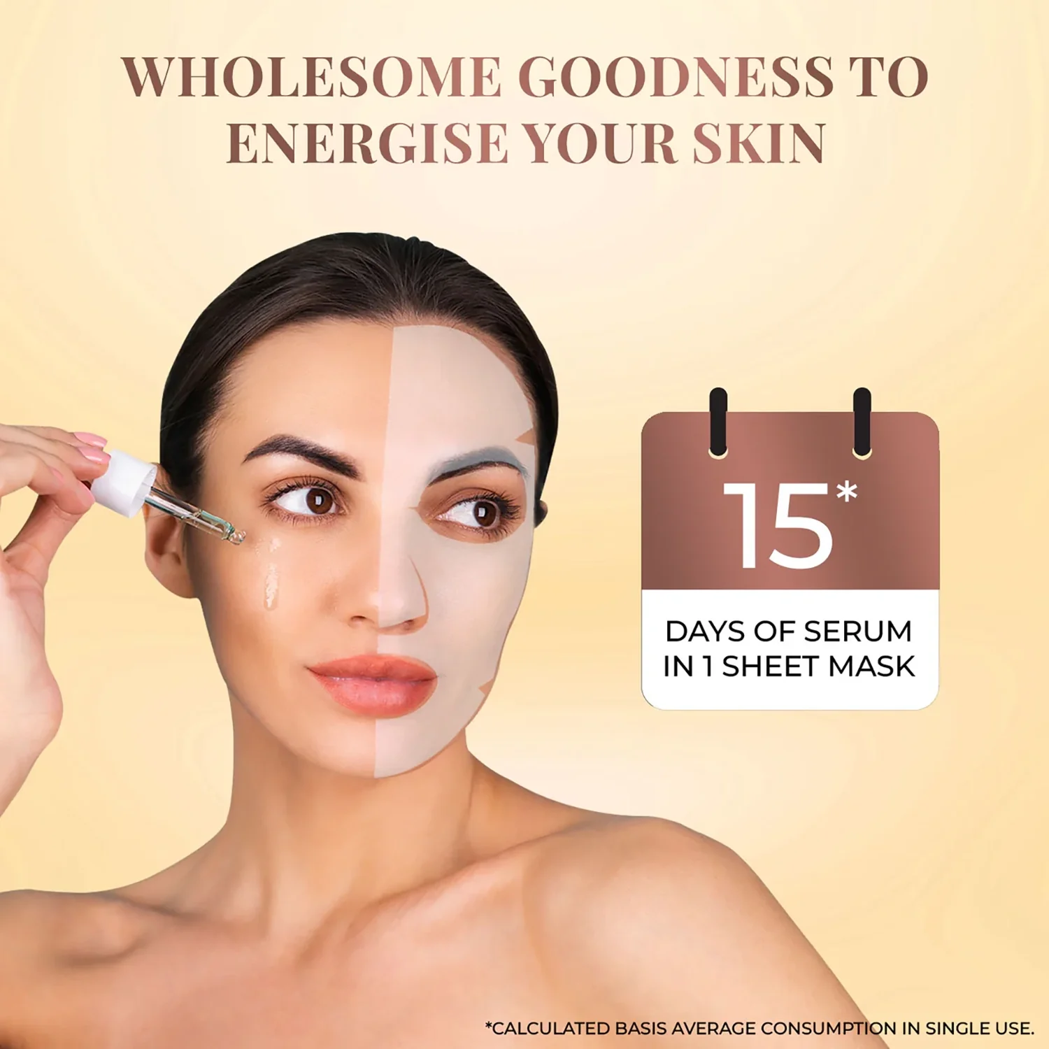 Coffee Sheet Mask with Cinnamon For Pollution Control - Image 5