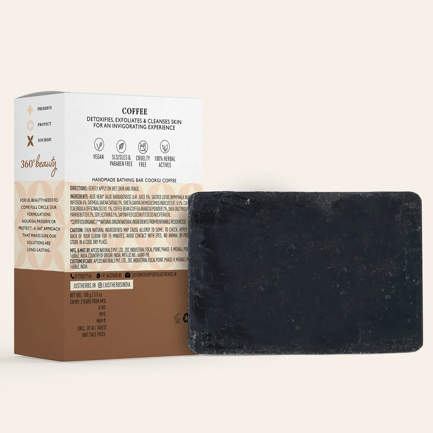 Coorgi Coffee Nourishing Handmade Bathing Bar - Image 8