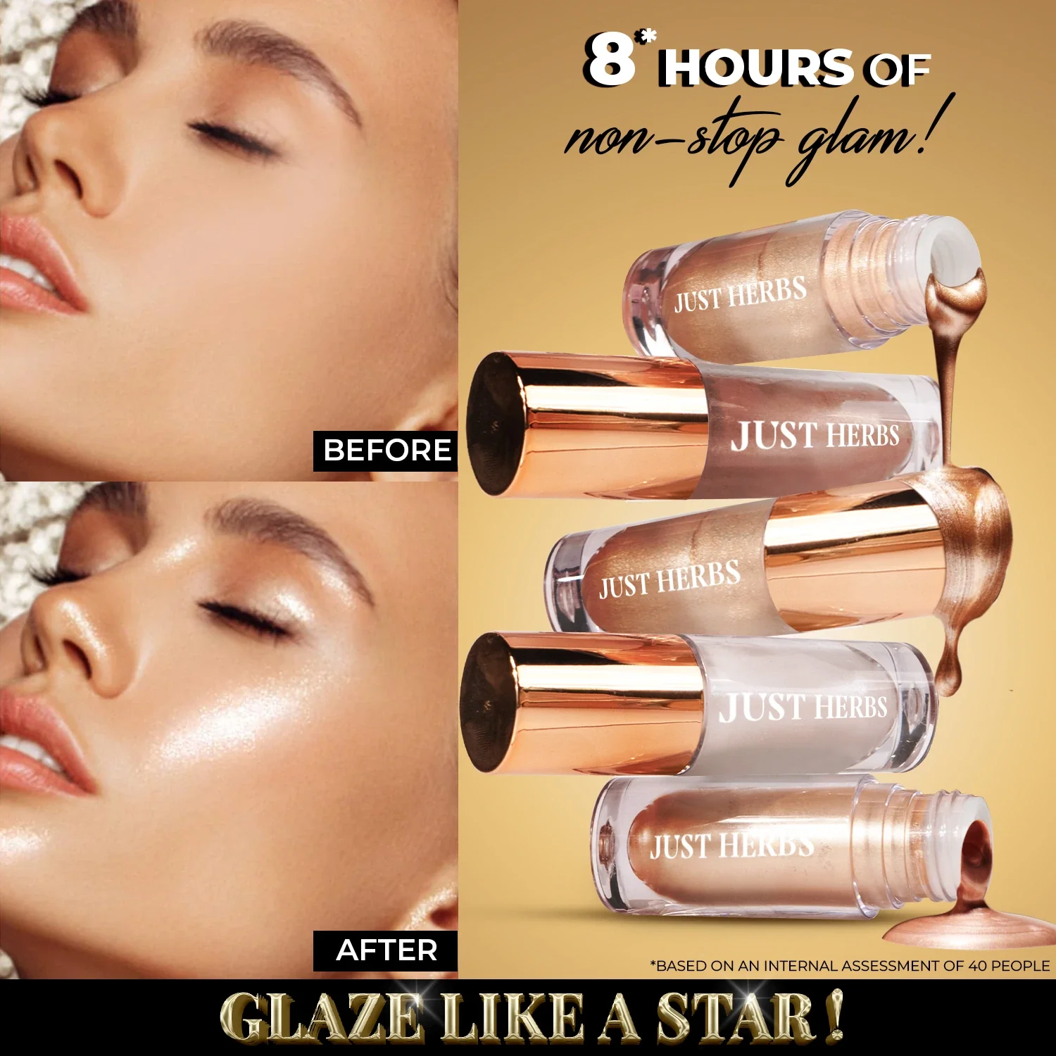 Glaze Nectar Liquid Highlighter with Shea Butter and Aloe Vera - Image 10