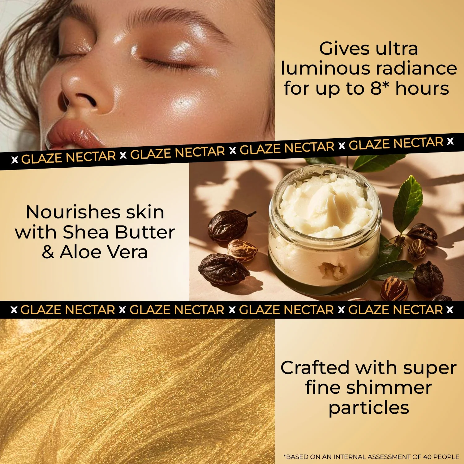Glaze Nectar Liquid Highlighter with Shea Butter and Aloe Vera - Image 6