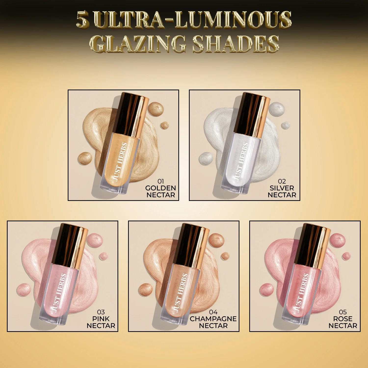 Glaze Nectar Liquid Highlighter with Shea Butter and Aloe Vera - Image 7