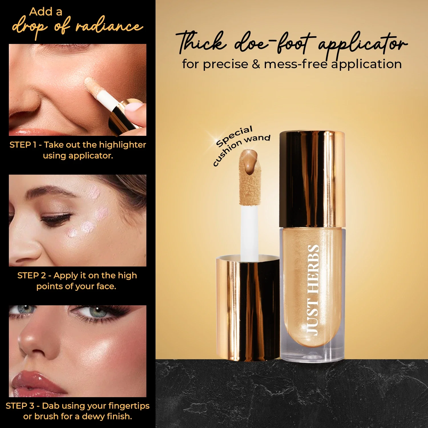 Glaze Nectar Liquid Highlighter with Shea Butter and Aloe Vera - Image 8