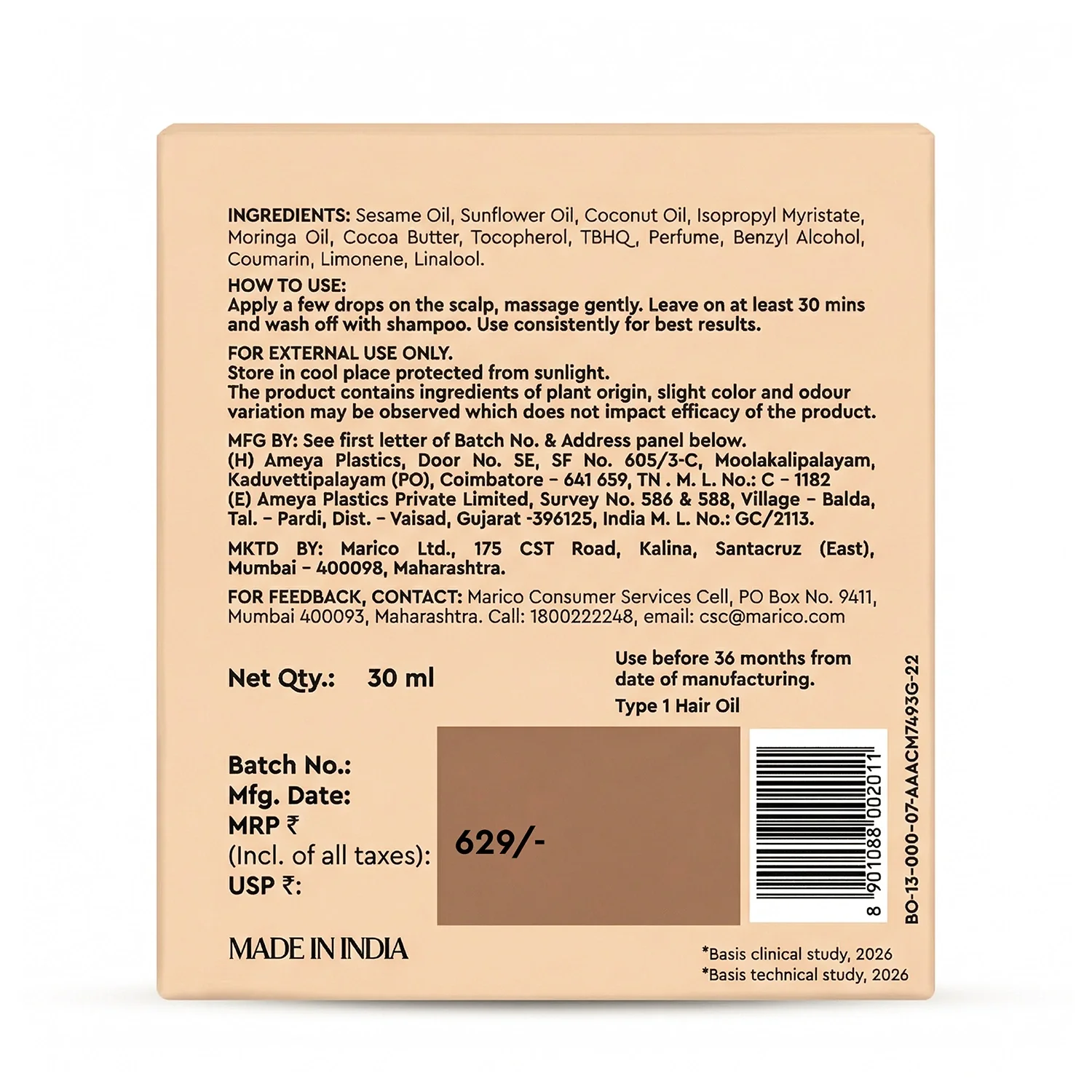 Hair Oil Moringa Scalp Nectar 30ml - Image 11