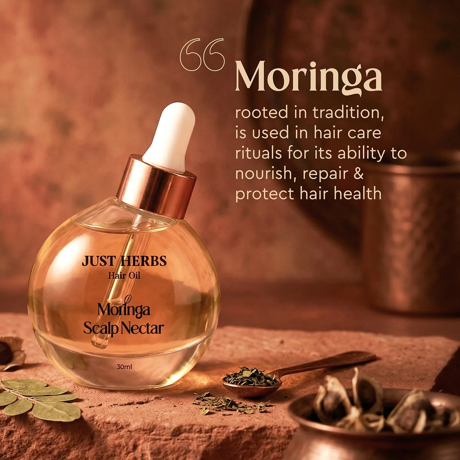 Hair Oil Moringa Scalp Nectar 30ml - Image 6