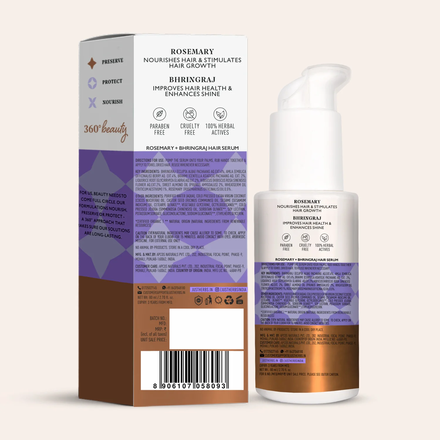 Hair Serum with Rosemary and Bhringraj (Copy) - Image 10
