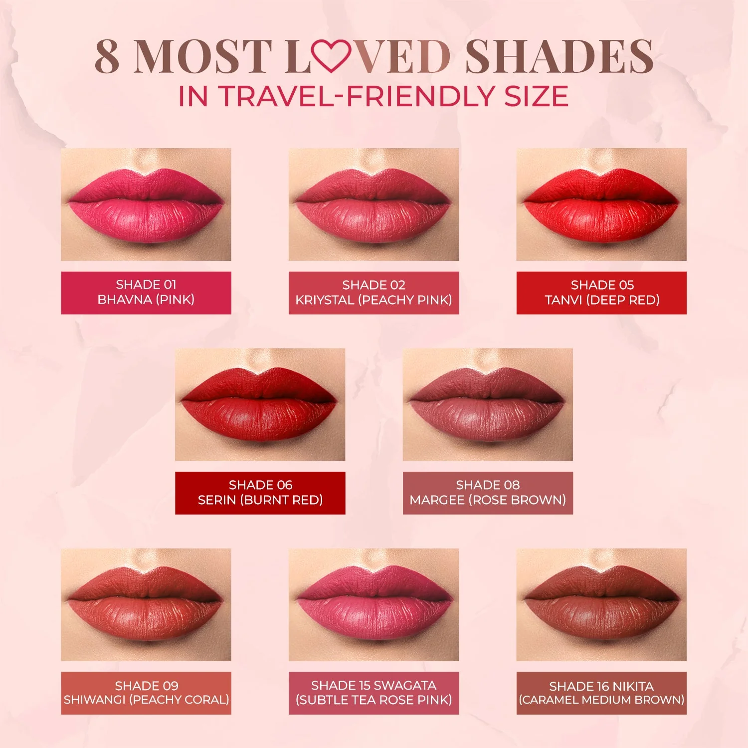 Herb Enriched Ayurvedic Lipstick - Half Size - Image 2