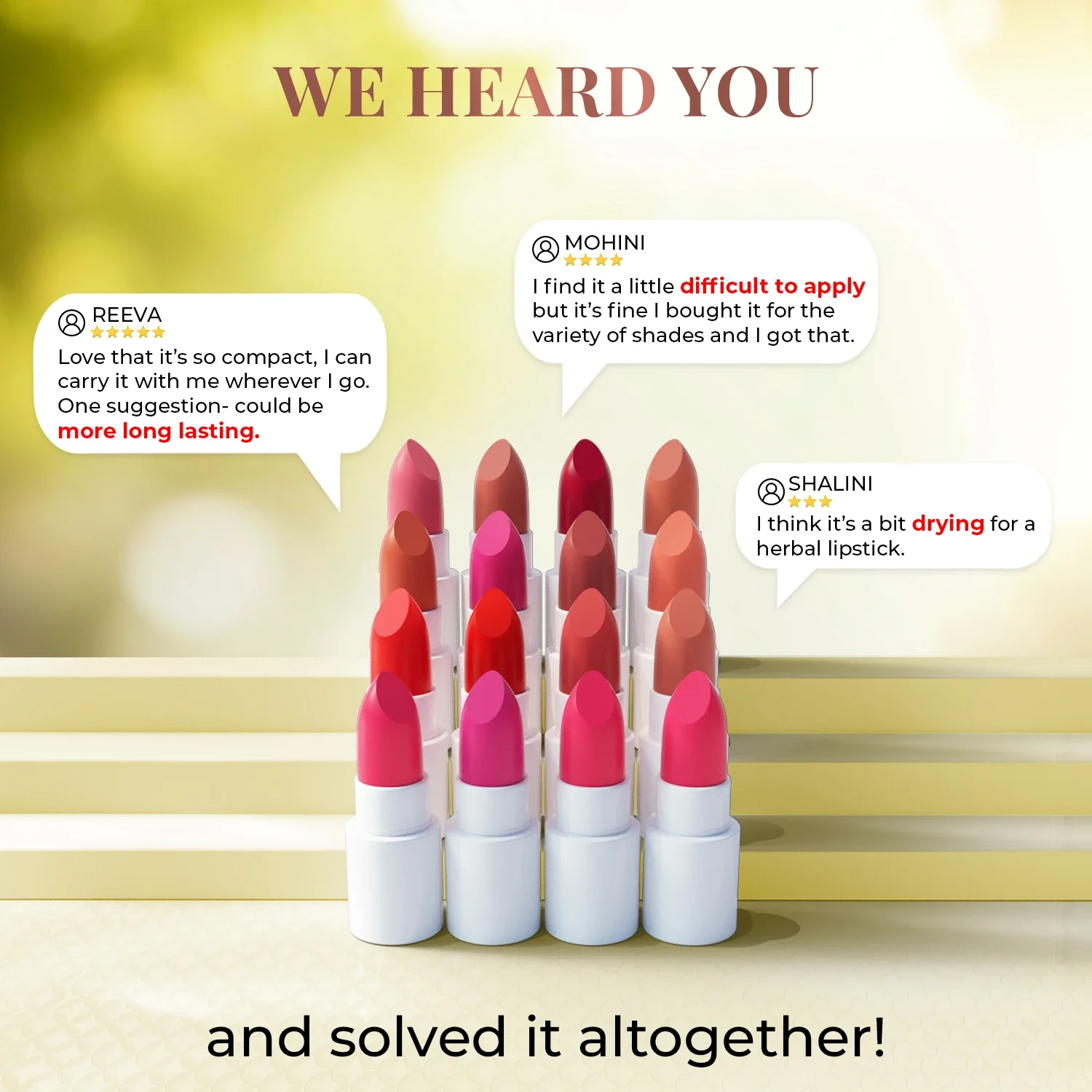 Herb Enriched Ayurvedic Lipstick Micro-Mini Kit:16 shades - Image 7