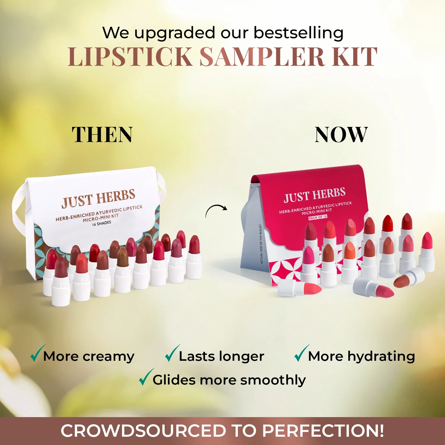 Herb Enriched Ayurvedic Lipstick Micro-Mini Kit:16 shades - Image 8