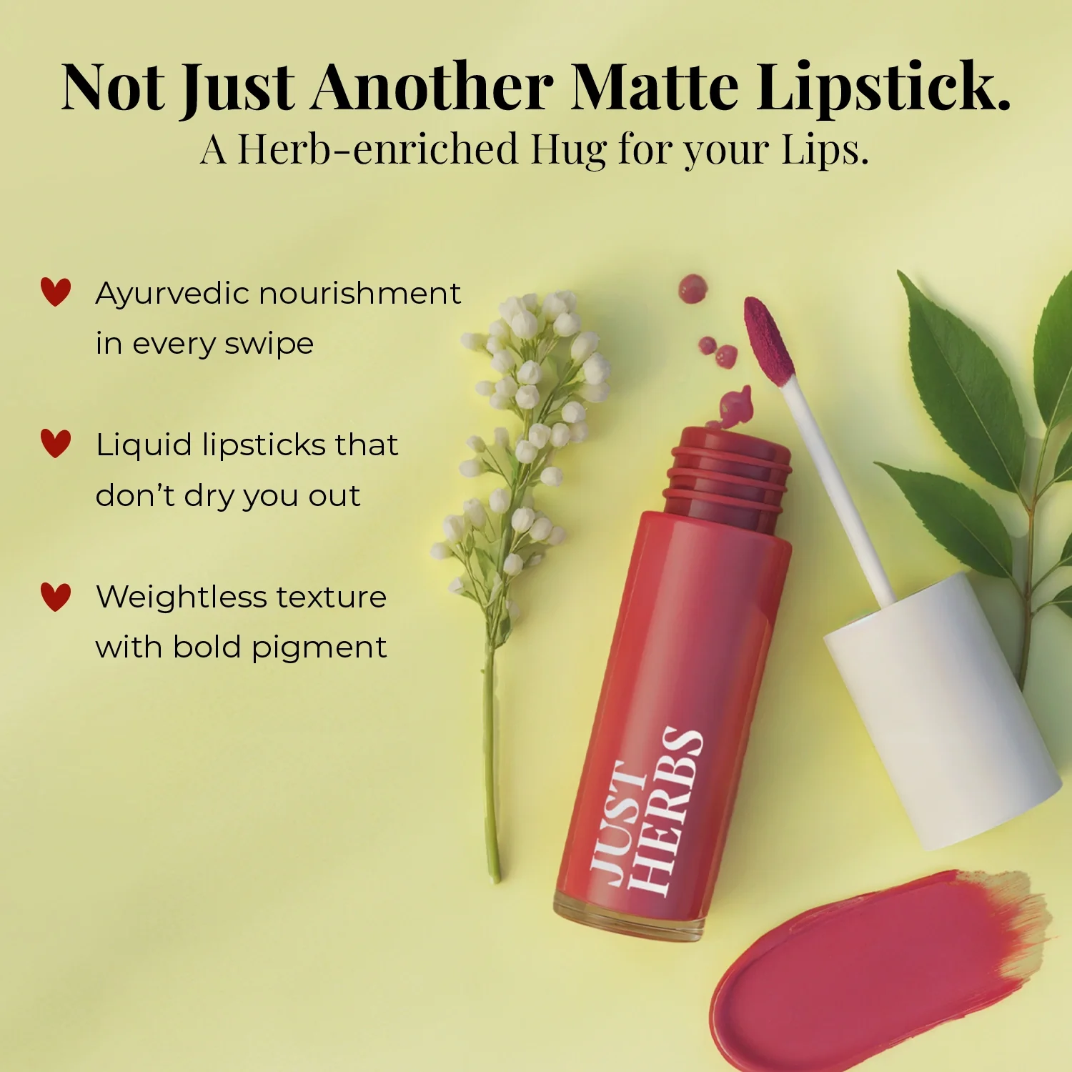 Herb Enriched Matte Liquid Lipstick Kit- Set of 5 - Image 4