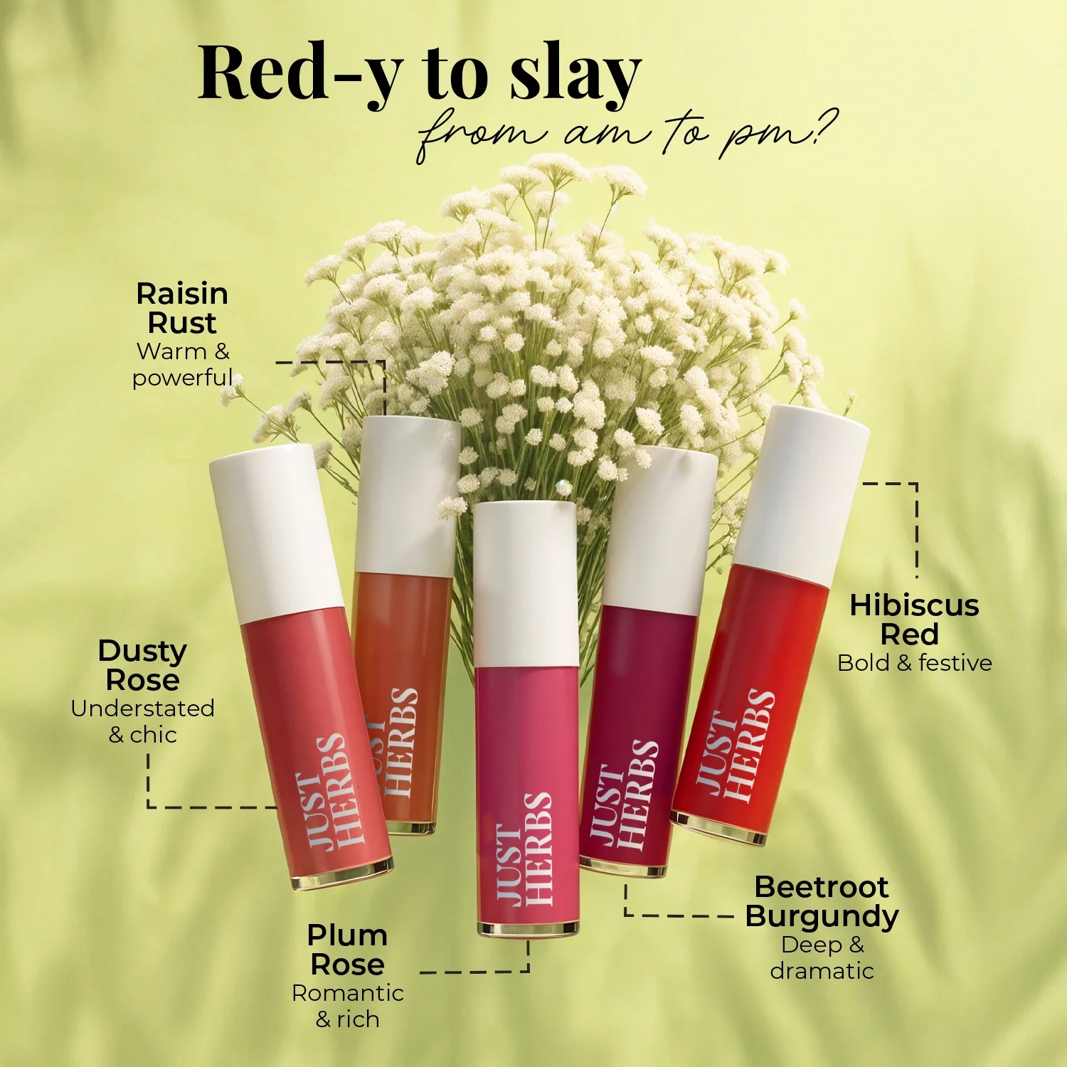 Herb Enriched Matte Liquid Lipstick Kit- Set of 5 - Image 8