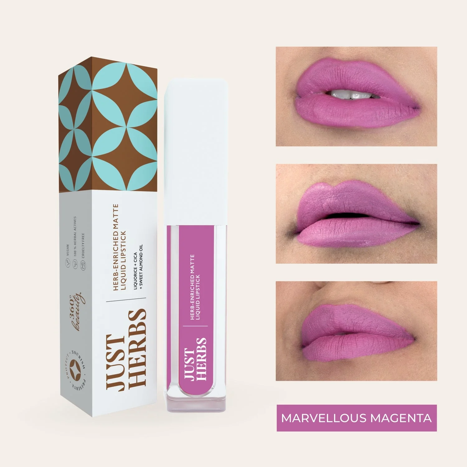 Herb-enriched Matte Liquid Lipstick - Marvellous_Magenta_11 - Image 2