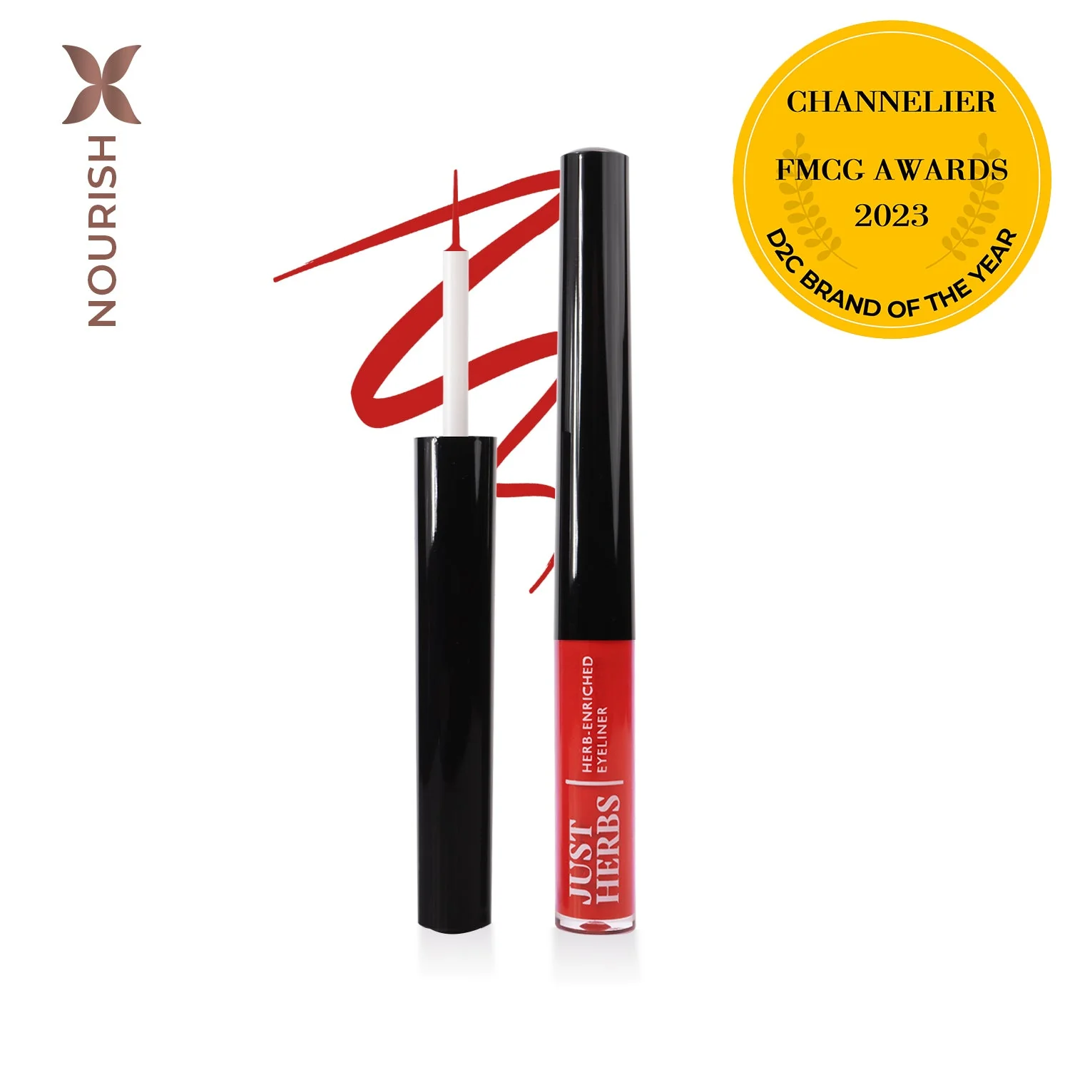 Herb-Enriched Waterproof Eyeliner Organic with Jojoba Oil & Vitamin E - Image 3