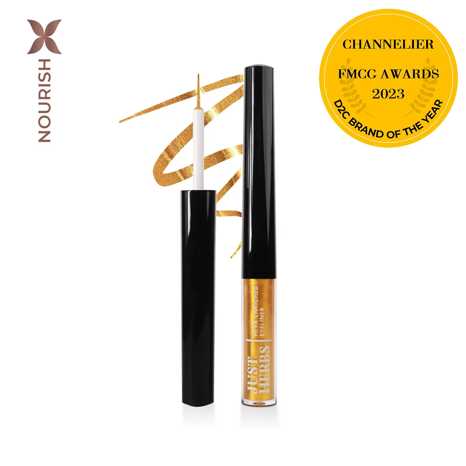 Herb-Enriched Waterproof Eyeliner Organic with Jojoba Oil & Vitamin E - Image 5