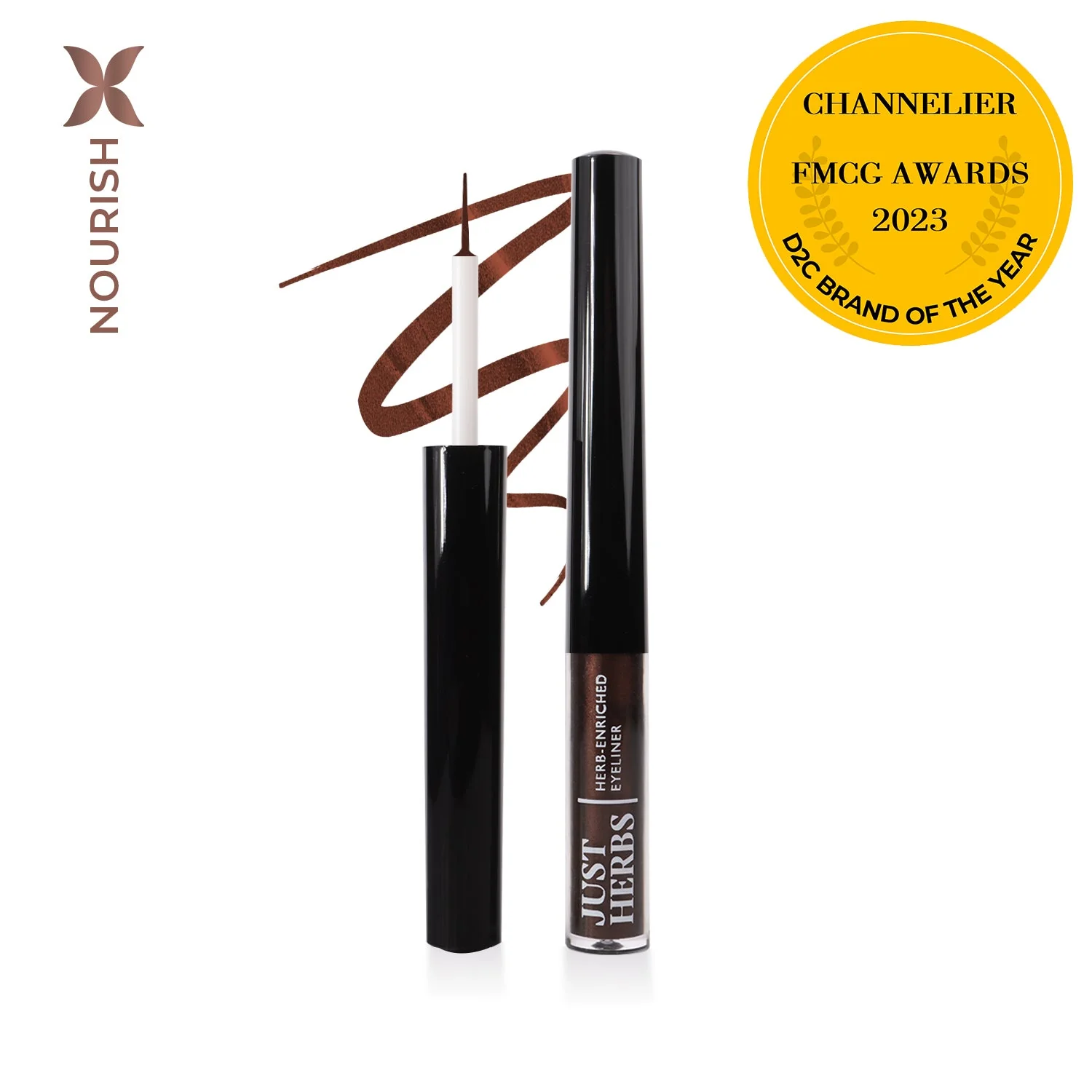 Herb-Enriched Waterproof Eyeliner Organic with Jojoba Oil & Vitamin E - Image 7