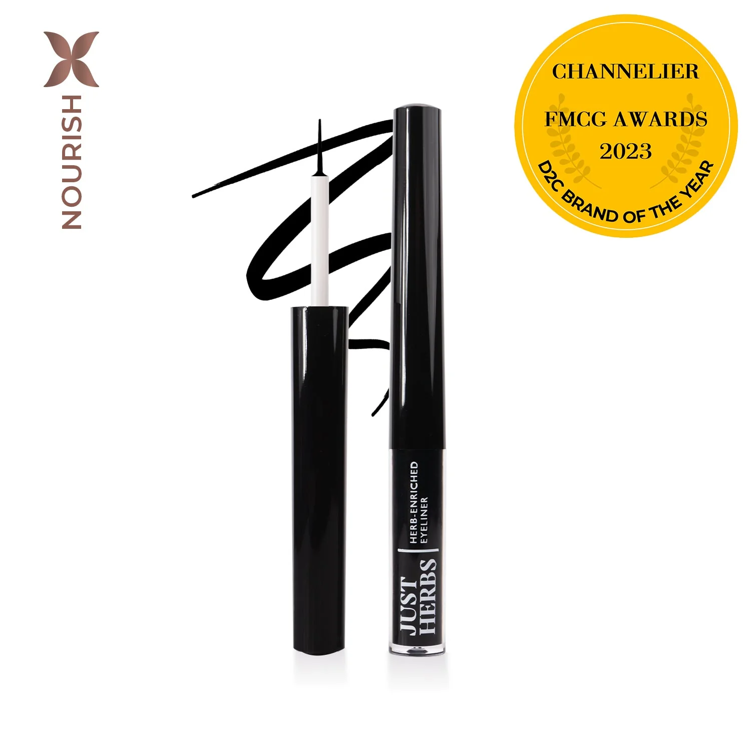 Herb-Enriched Waterproof Eyeliner Organic with Jojoba Oil & Vitamin E - Image 8