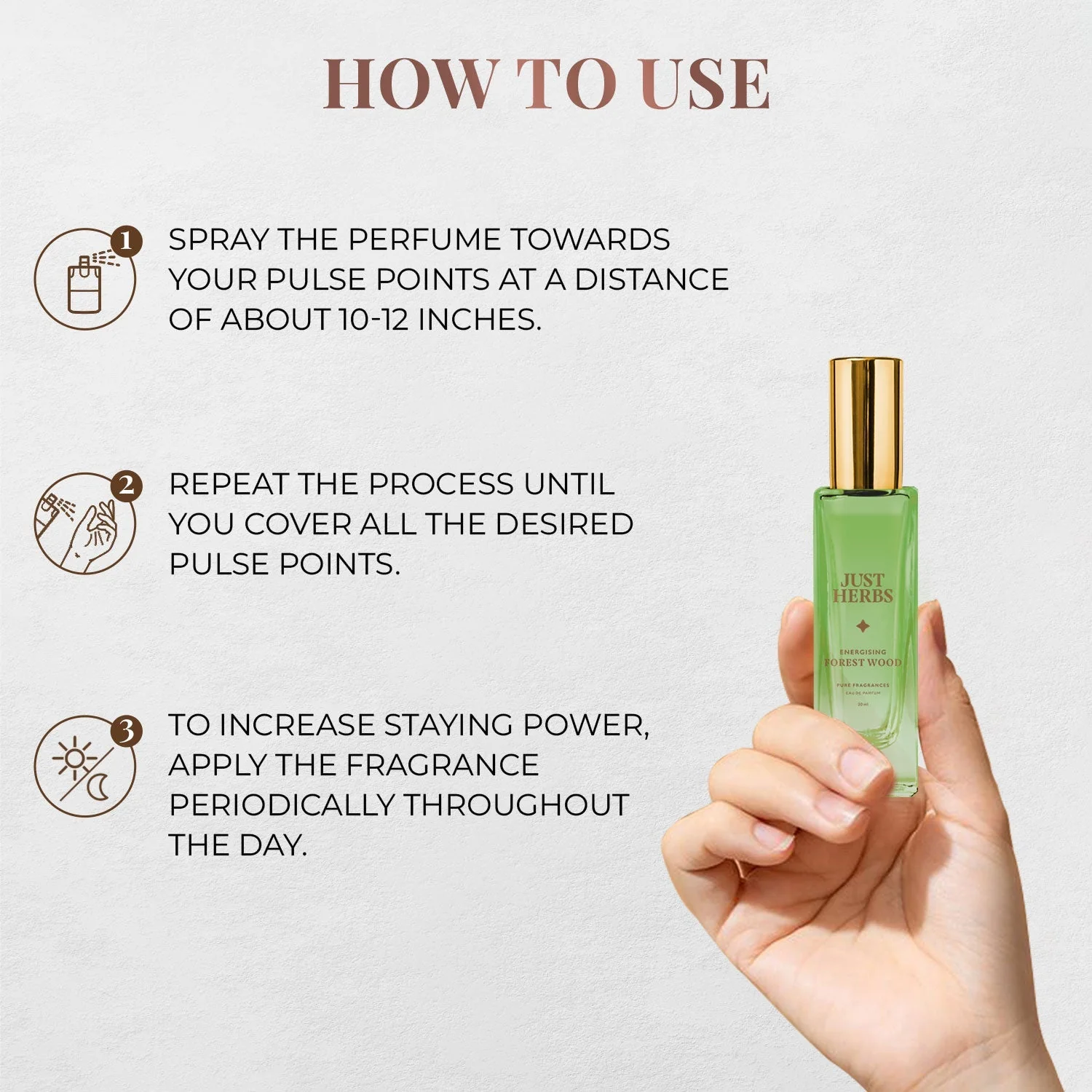Just Herbs Energising Forest Wood Eau De Parfum - 20 ml - Image 5