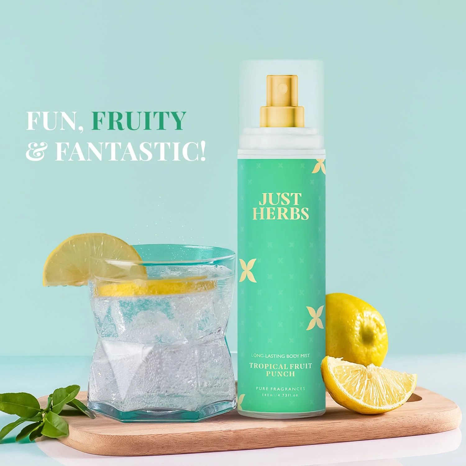 Just Herbs Long-Lasting Tropical Fruit Punch Body Mist - 140 ml - Image 5
