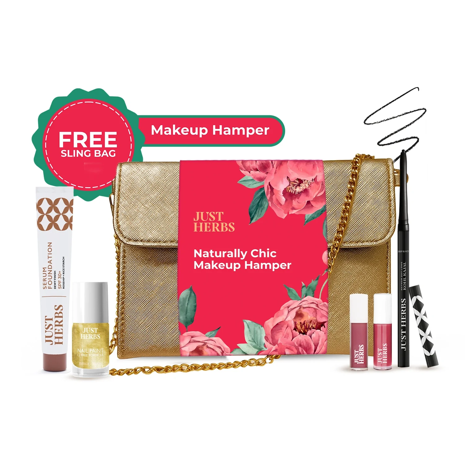 Just Herbs Naturally Chic Makeup Hamper | For Her | Makeup Gift Kit - Image 8