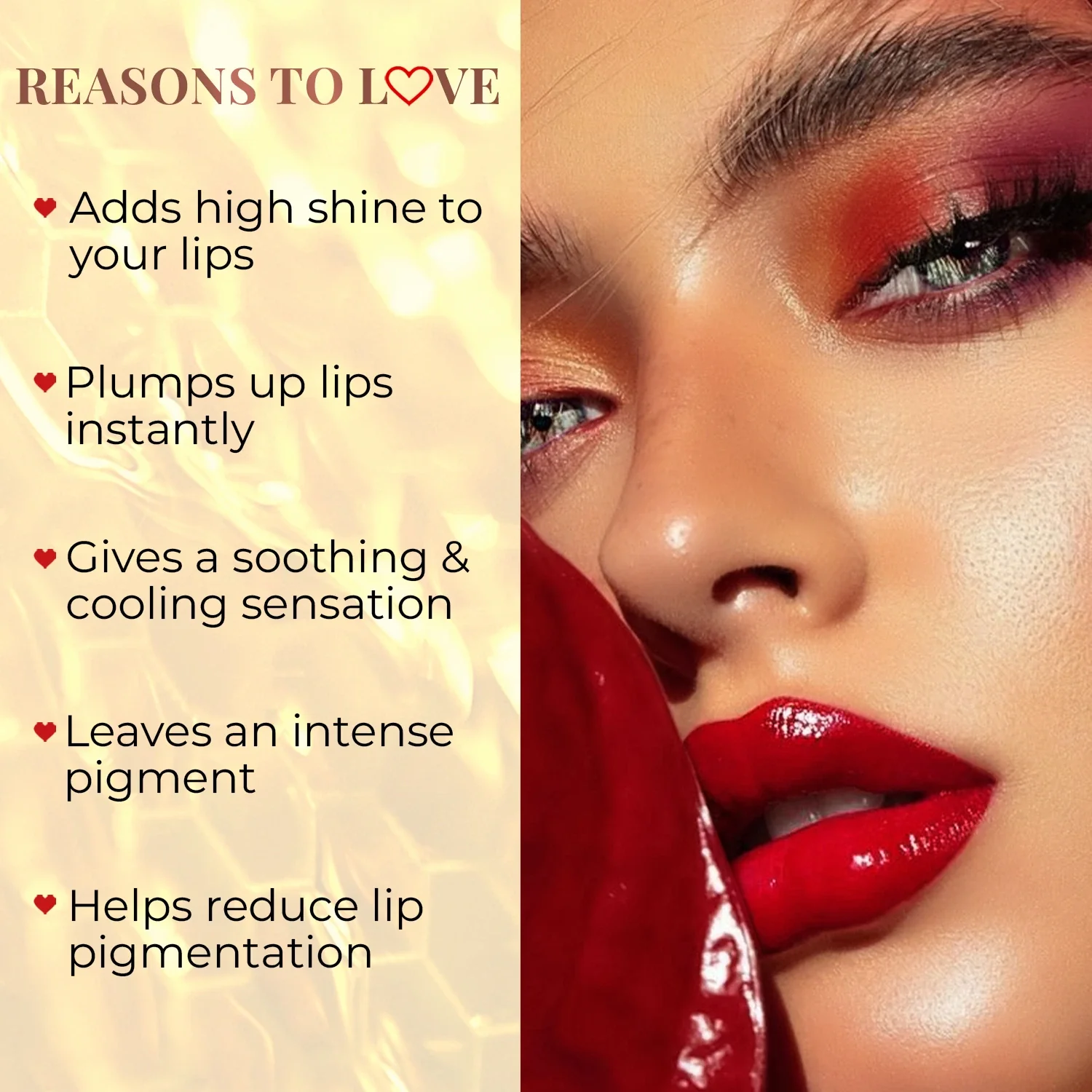 Lip Honey Plumping Gloss with Plant Vitamin C and Peppermint Oil - Image 14