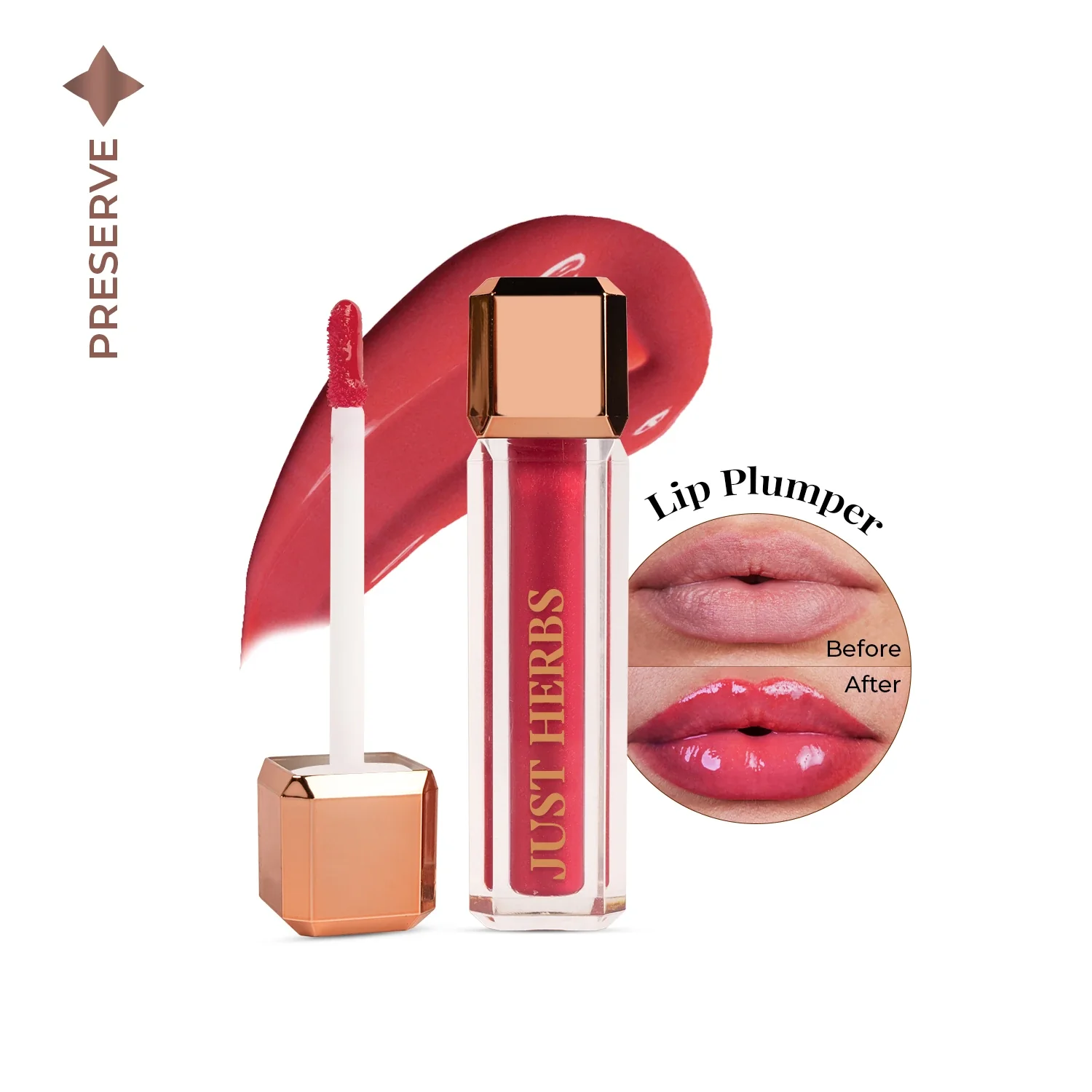 Lip Honey Plumping Gloss with Plant Vitamin C and Peppermint Oil - Image 4