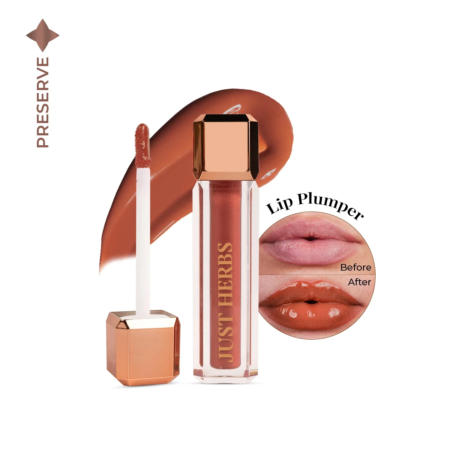 Lip Honey Plumping Gloss with Plant Vitamin C and Peppermint Oil - Image 5