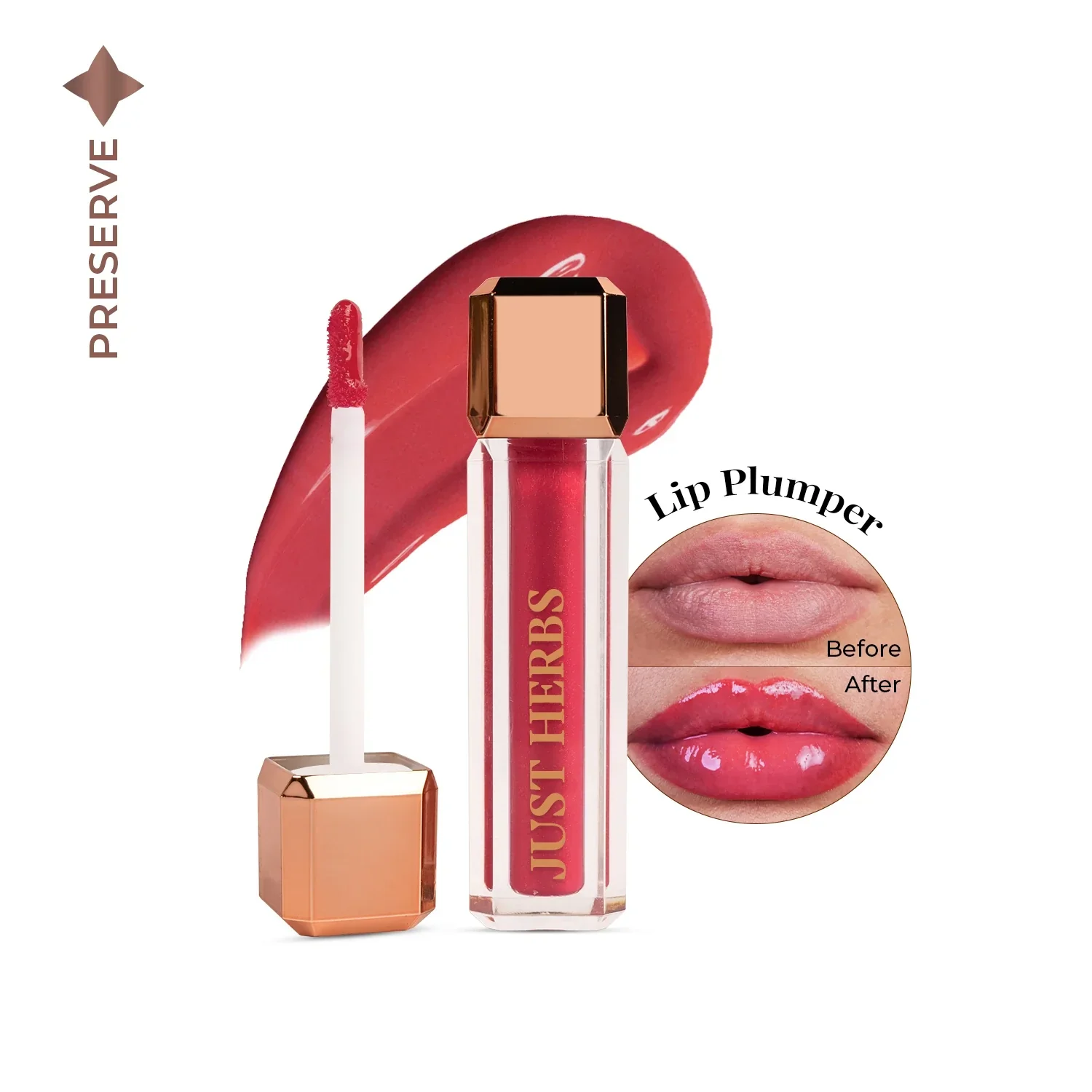 Lip Honey Plumping Gloss with Plant Vitamin C and Peppermint Oil - Image 4