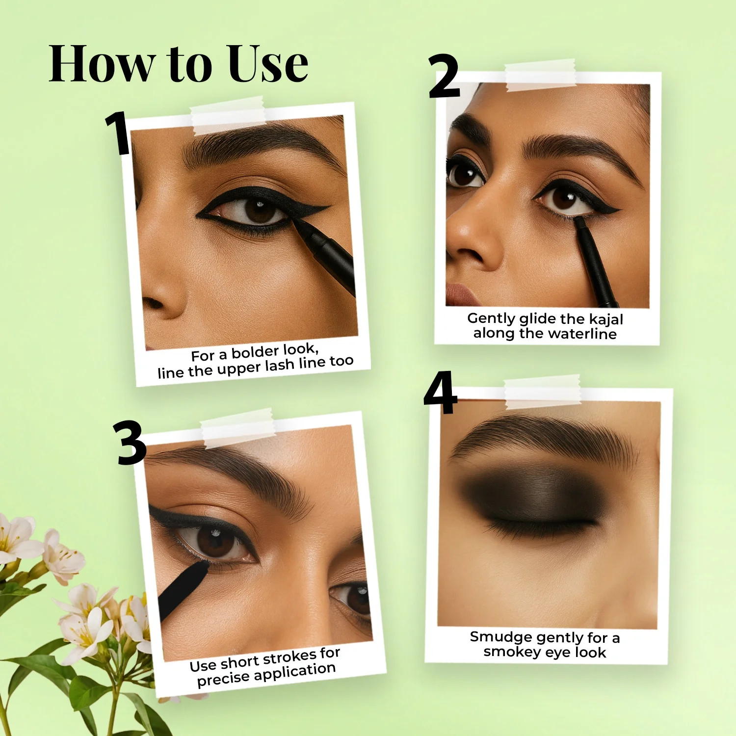 Naynam Day-long Kohl Kajal – Deep Black | Cyclosiloxane-Free - Image 8