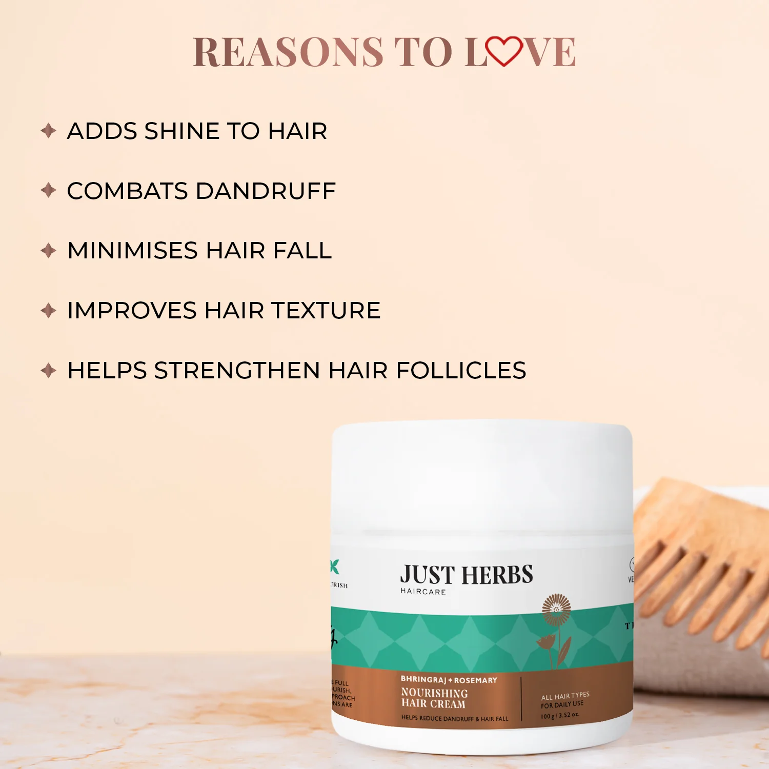 Nourishing Hair Cream with Bhringraj & Rosemary - Image 4