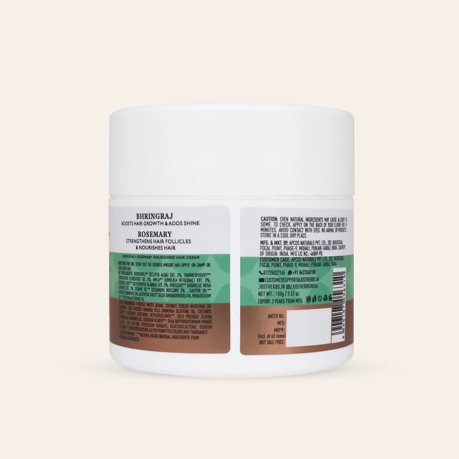 Nourishing Hair Cream with Bhringraj & Rosemary - Image 8