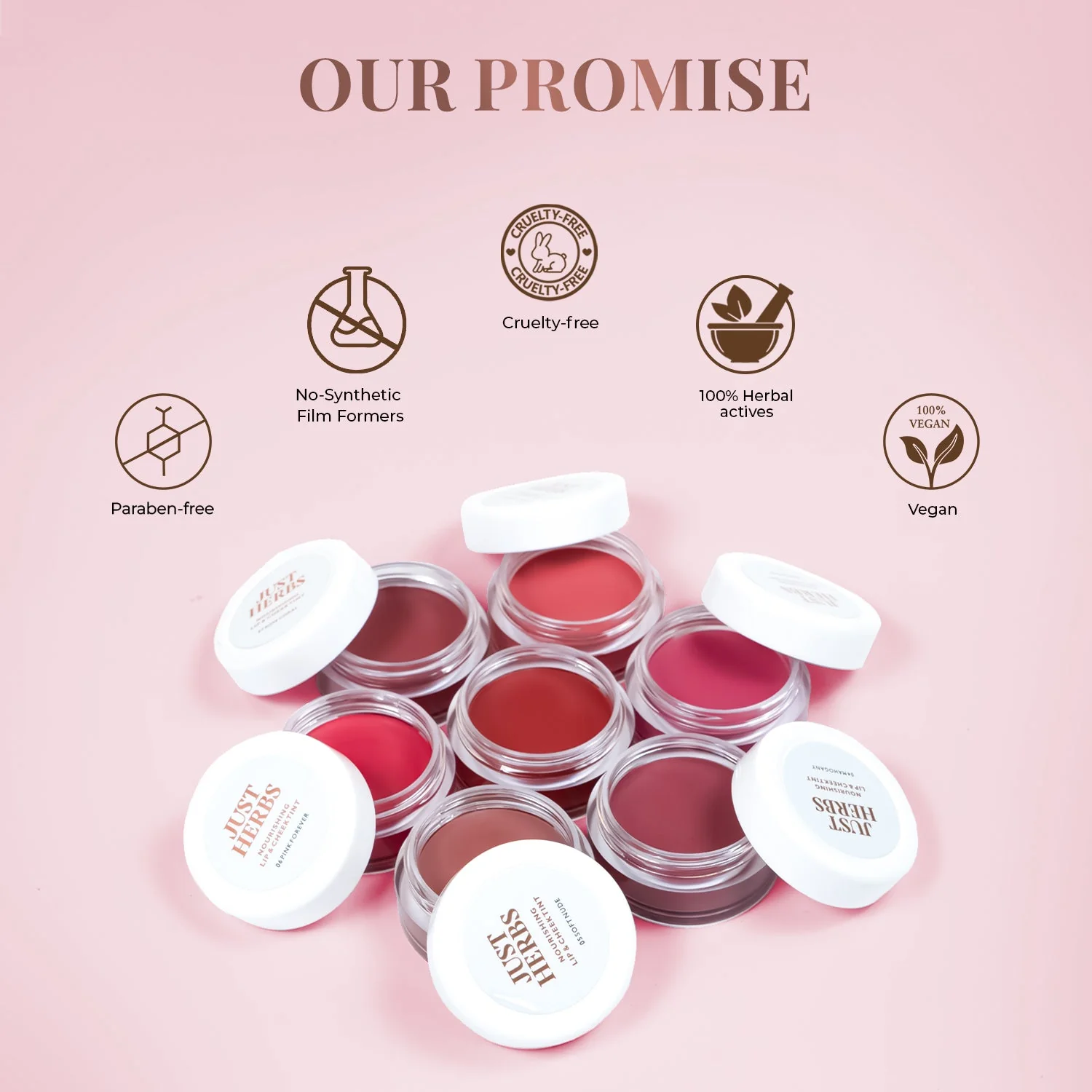 Nourishing Lip and Cheek Tint (Pack of 2): Soft Nude and Pale Pink - Image 5