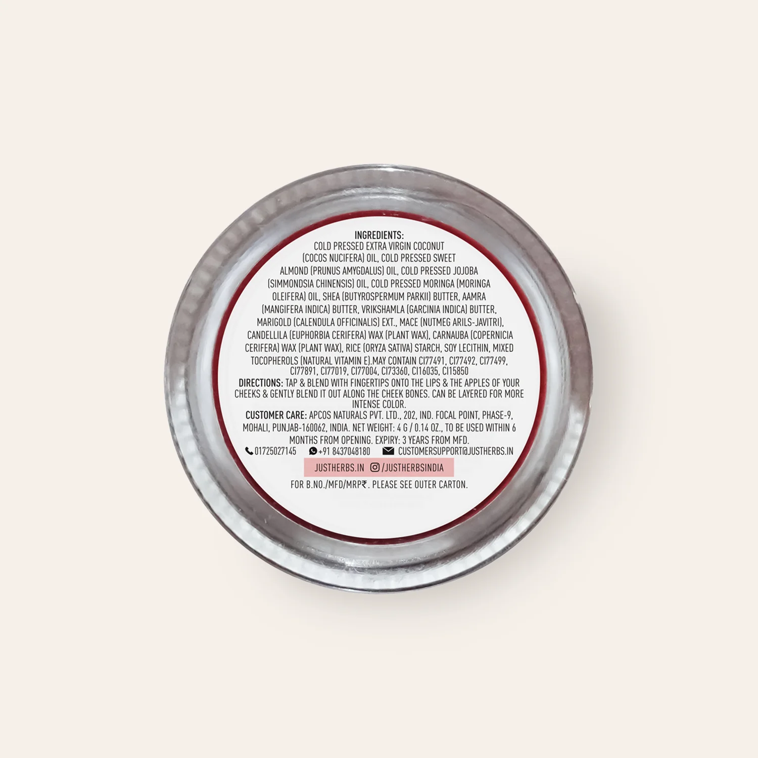 Nourishing Lip and Cheek Tint (Pale Pink) - Image 7
