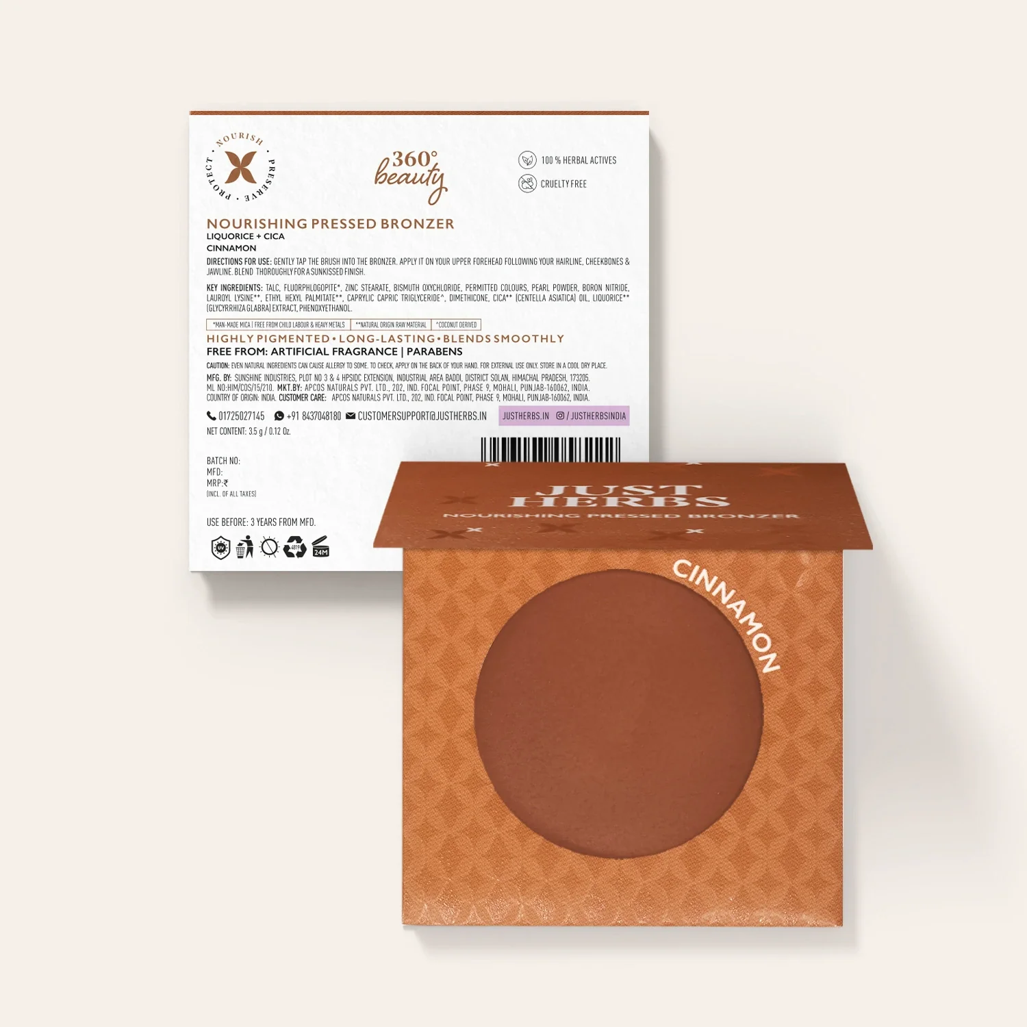 Nourishing Pressed Bronzer with Liquorice and Cica - Image 13