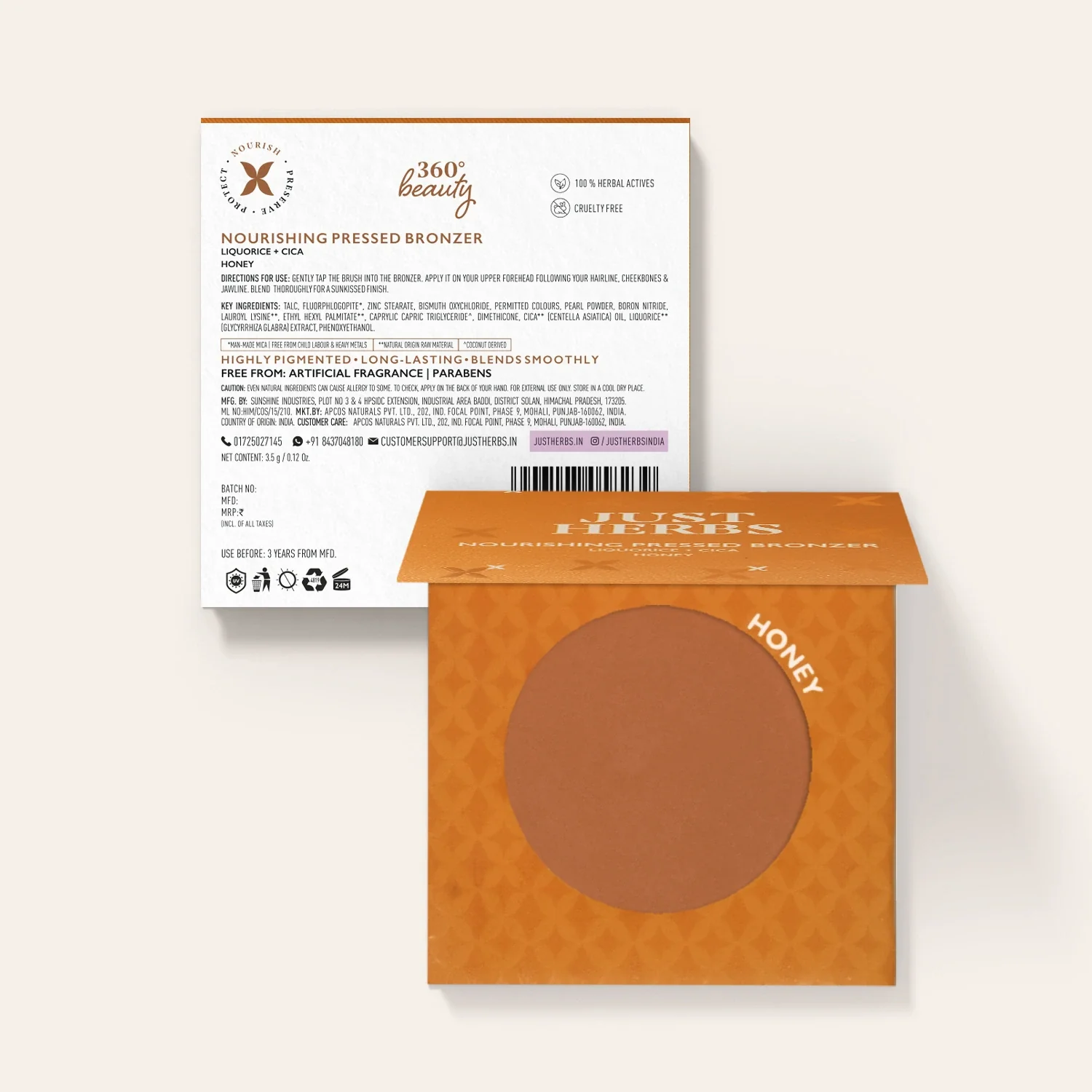 Nourishing Pressed Bronzer with Liquorice and Cica - Image 15