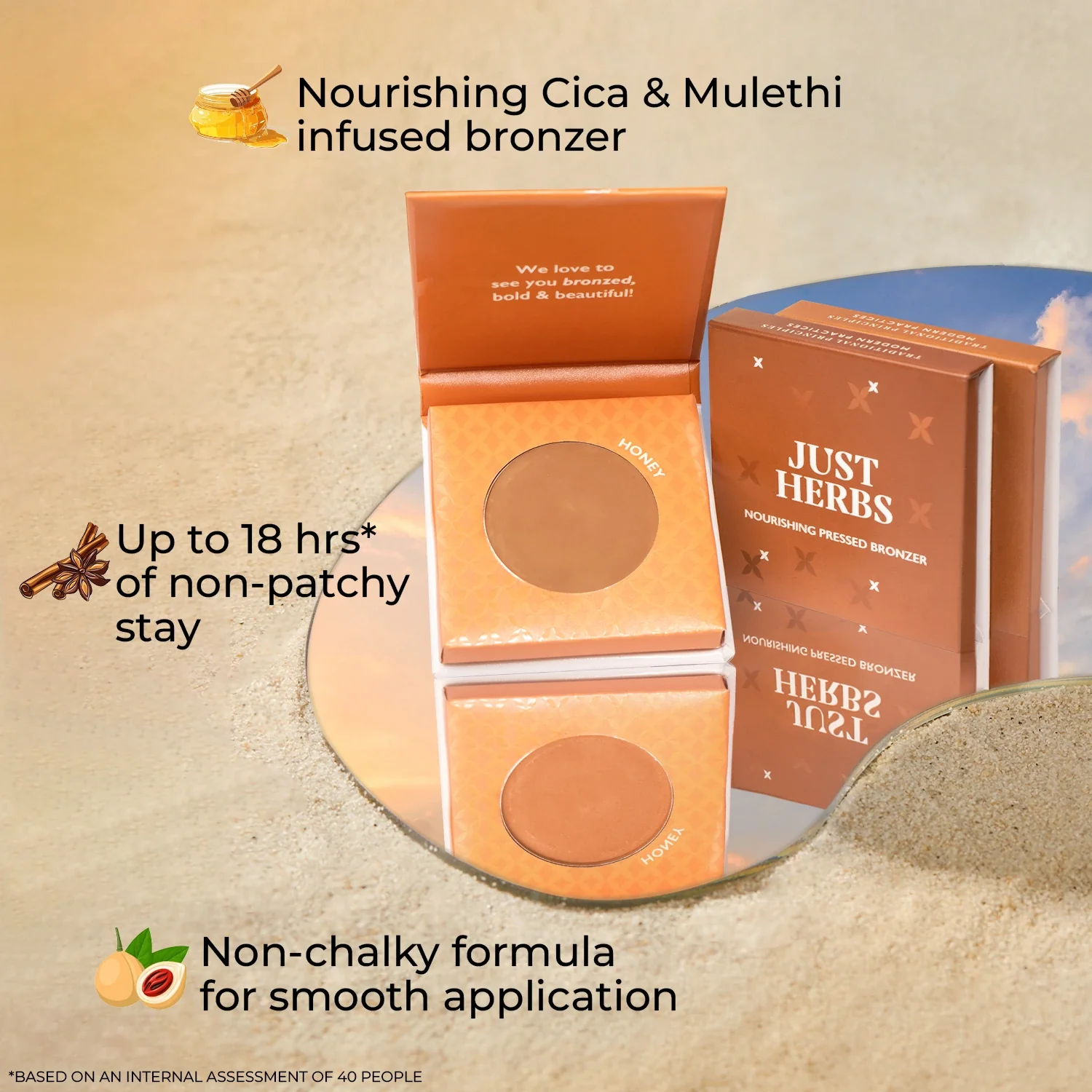 Nourishing Pressed Bronzer with Liquorice and Cica - Image 5