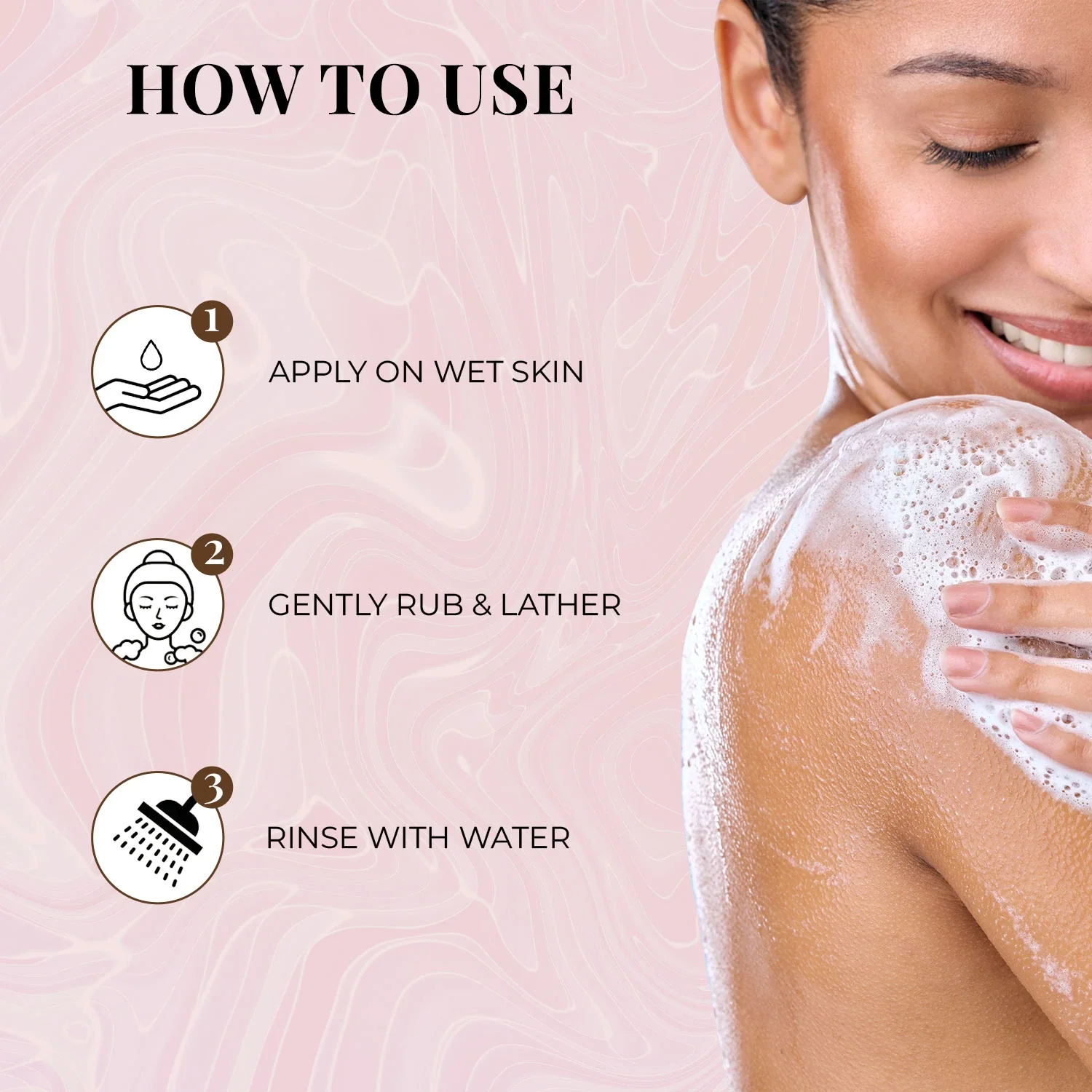 Shatpatri Wild Indian Rose - Gentle Body Wash 300ml - Image 6