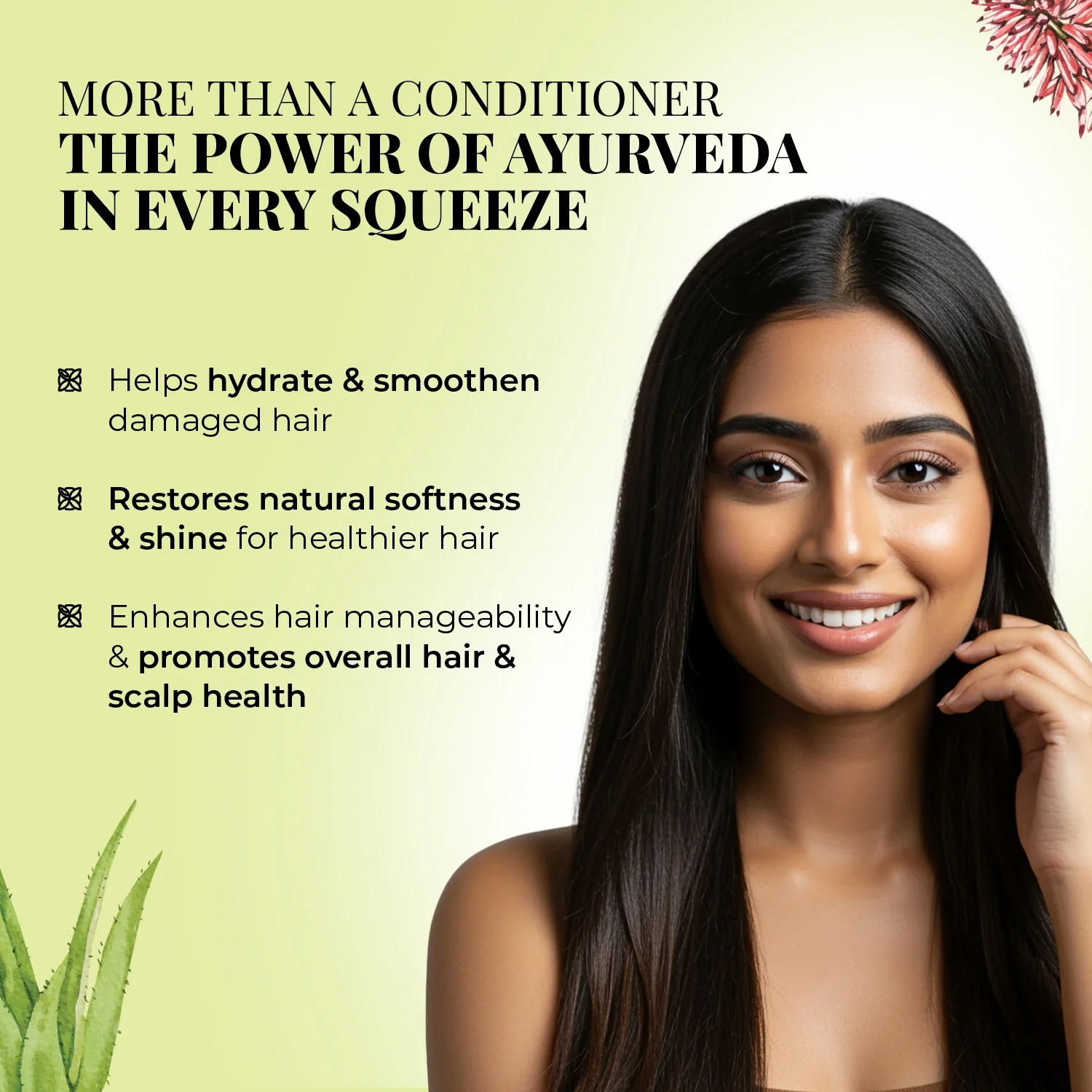 Smooth & Shine Conditioner | Aloe Vera, Almond & 14 Herbs (Copy) - Image 3