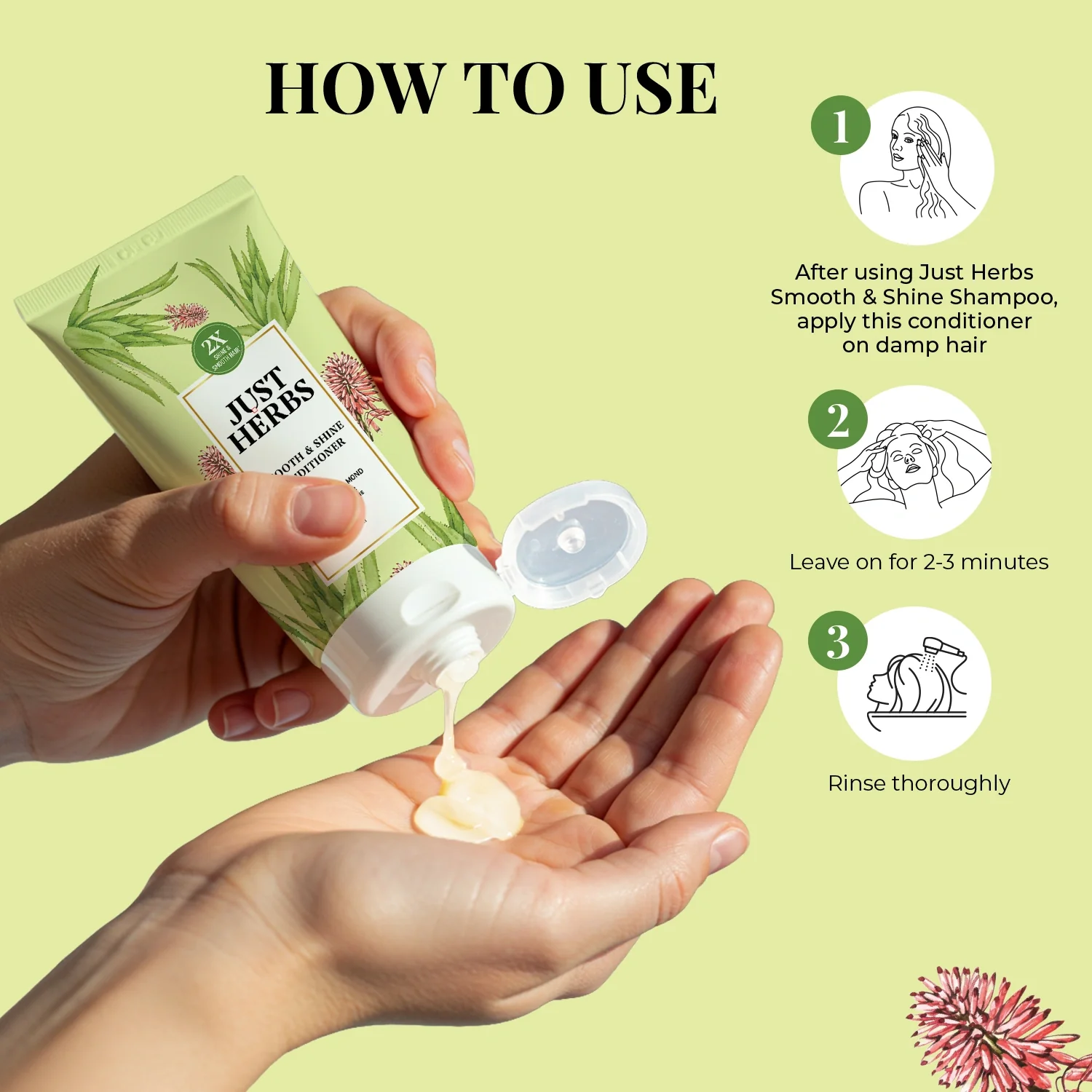 Smooth & Shine Conditioner | Aloe Vera, Almond & 14 Herbs (Copy) - Image 7