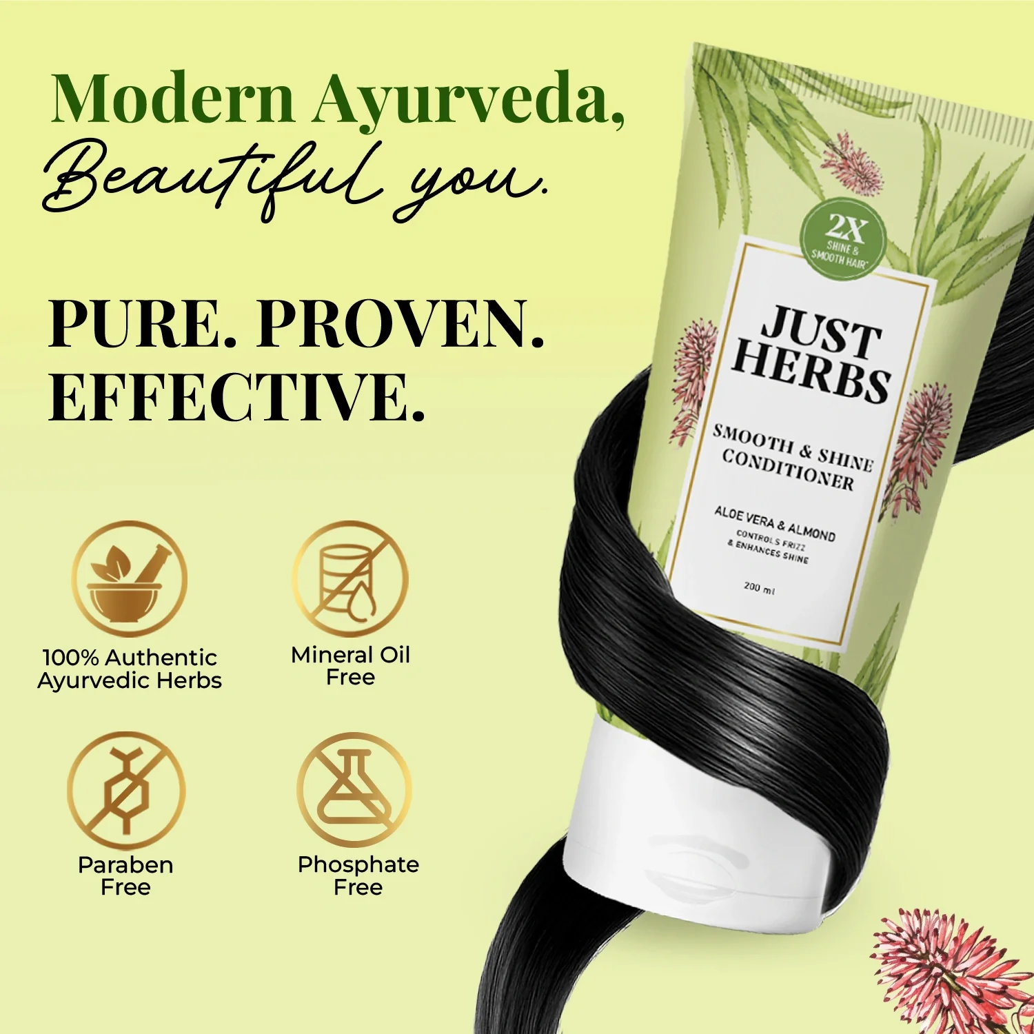 Smooth & Shine Conditioner | Aloe Vera, Almond & 14 Herbs (Copy) - Image 8