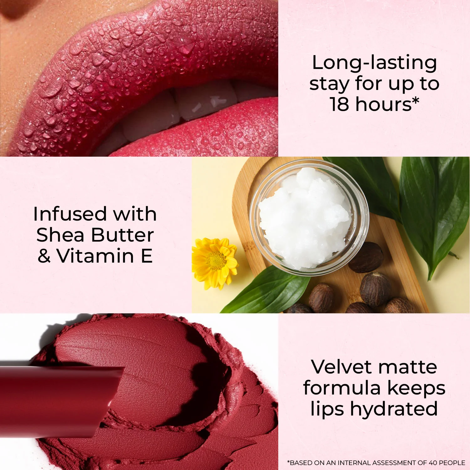 Transferproof Matte Lipstick with Shea Butter and Vitamin E - Image 13