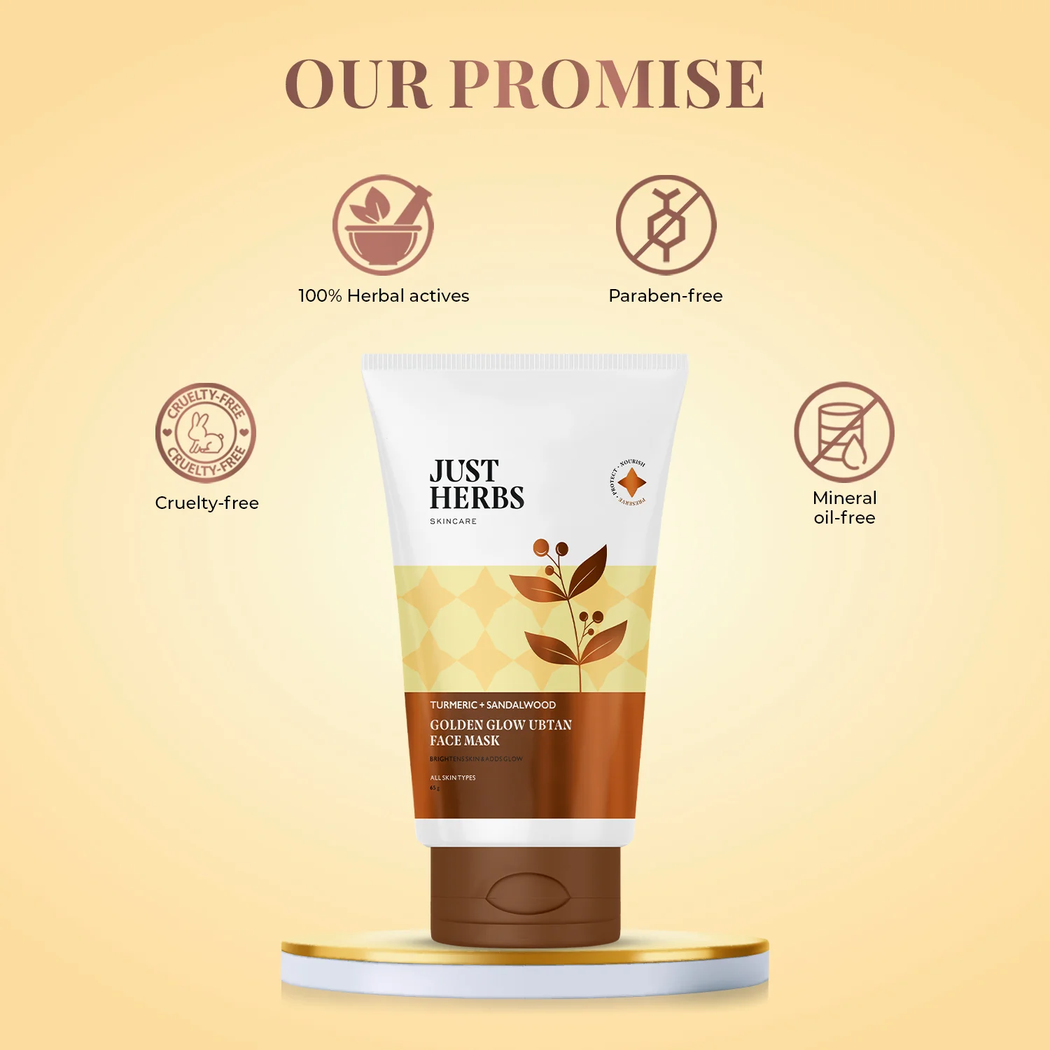 Ubtan Turmeric + Sandalwood Face Mask 100g - Image 7