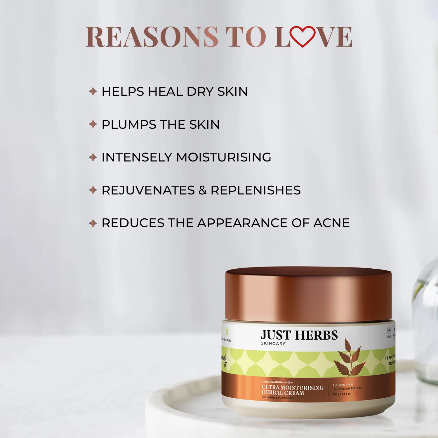 Ultra Moisturising Herbal Cream with Ashwagandha and Neem - Image 3
