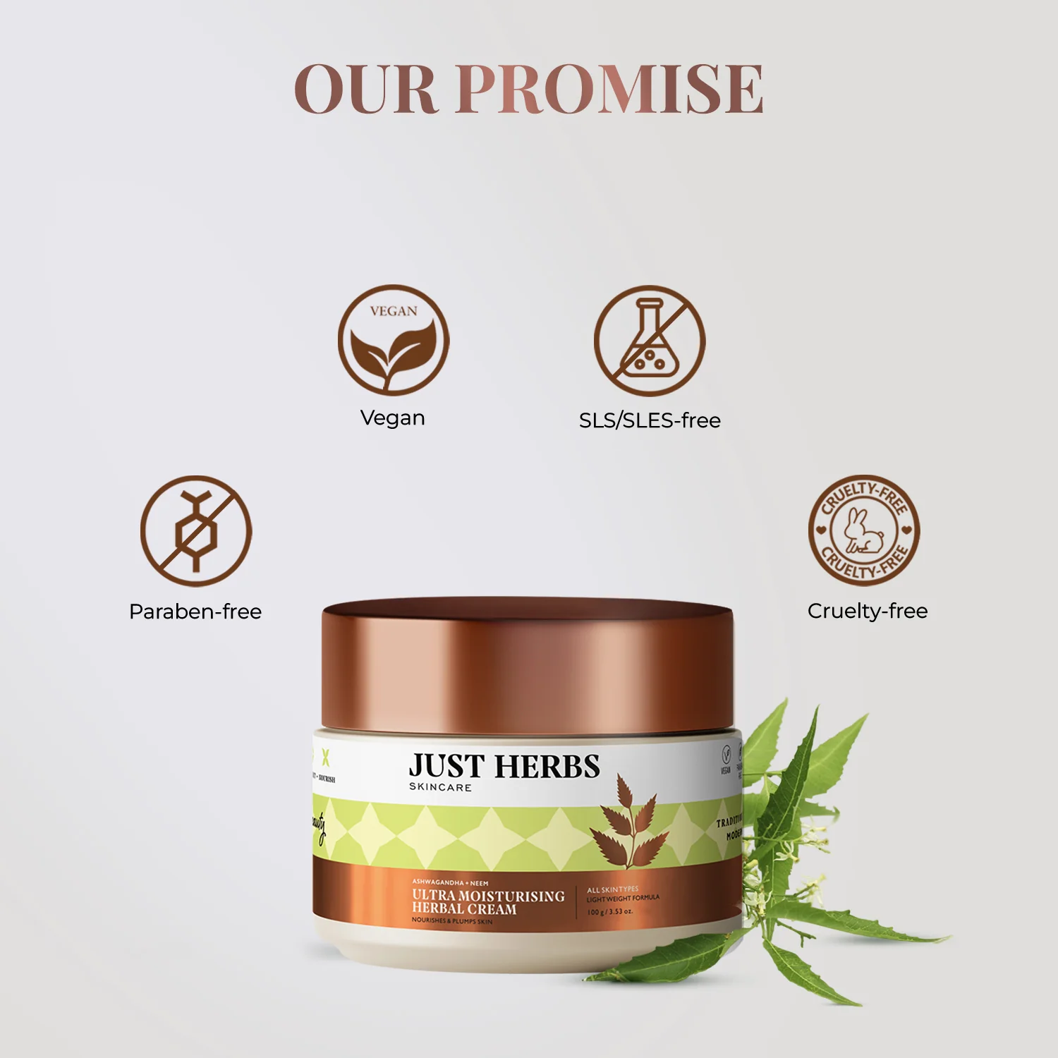 Ultra Moisturising Herbal Cream with Ashwagandha and Neem - Image 6