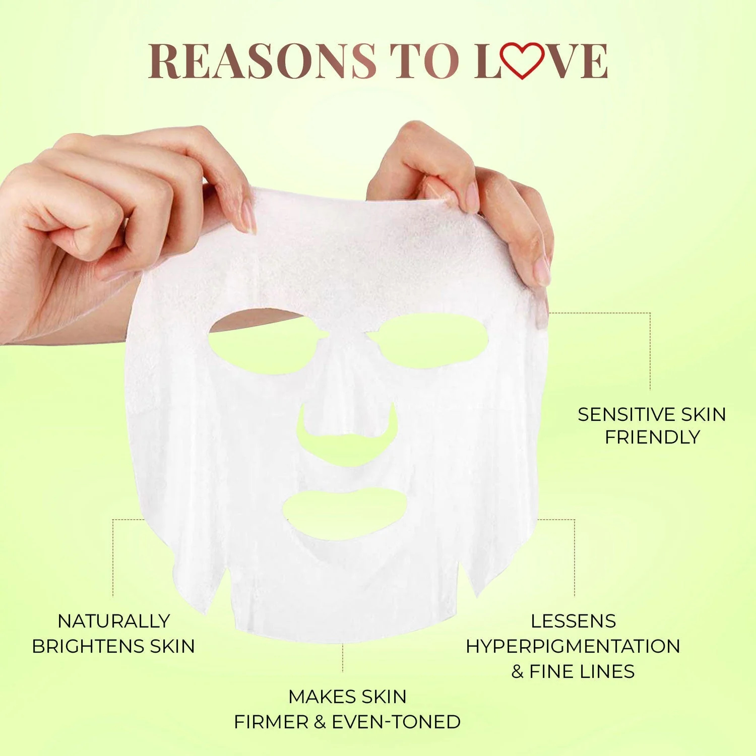 Vitamin C Amla Sheet Mask with Liquorice Root for Skin Brightening - Pack of 1 - Image 3