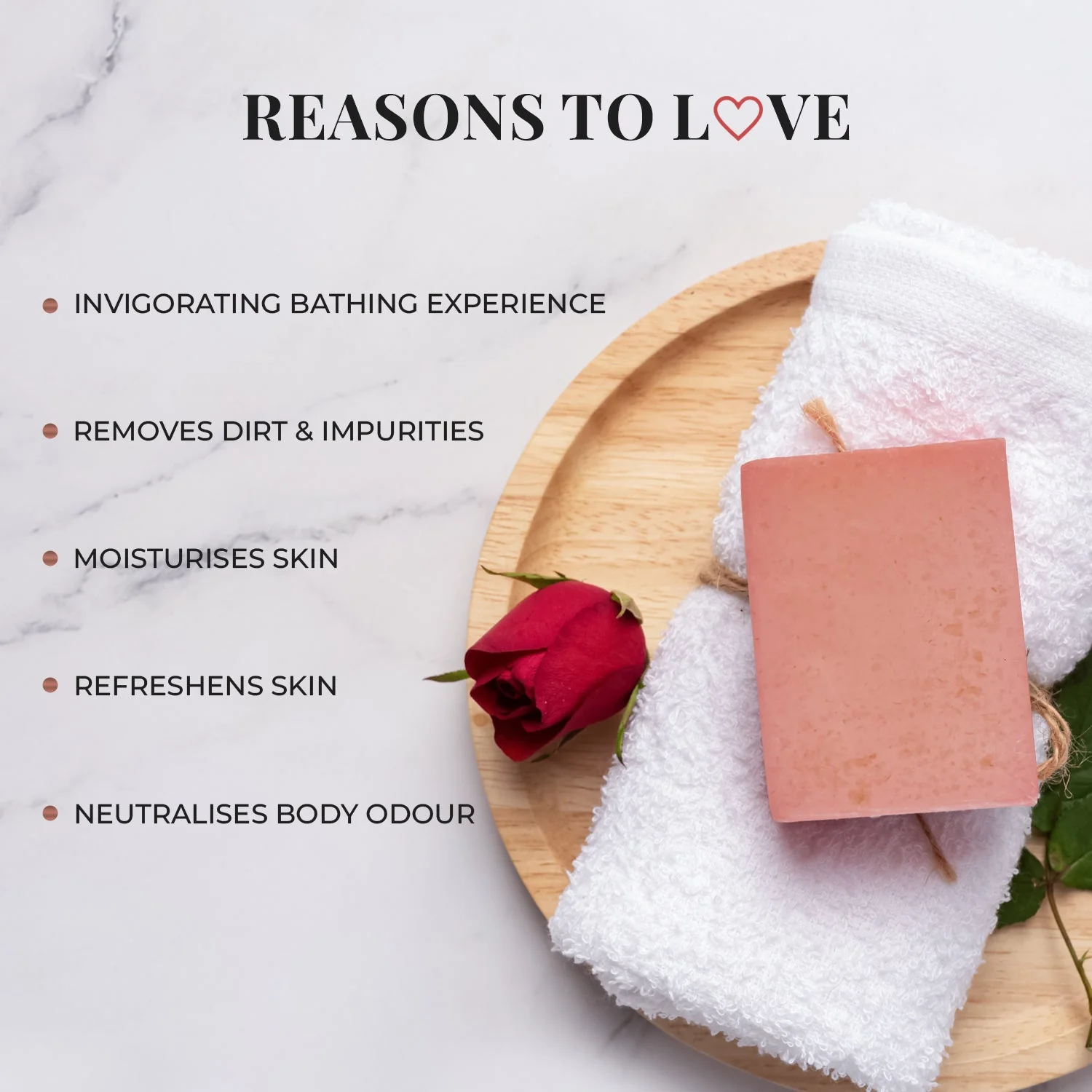 Wild Indian Rose Nourishing Handmade Bathing Bar:Pack of 1 - Image 3