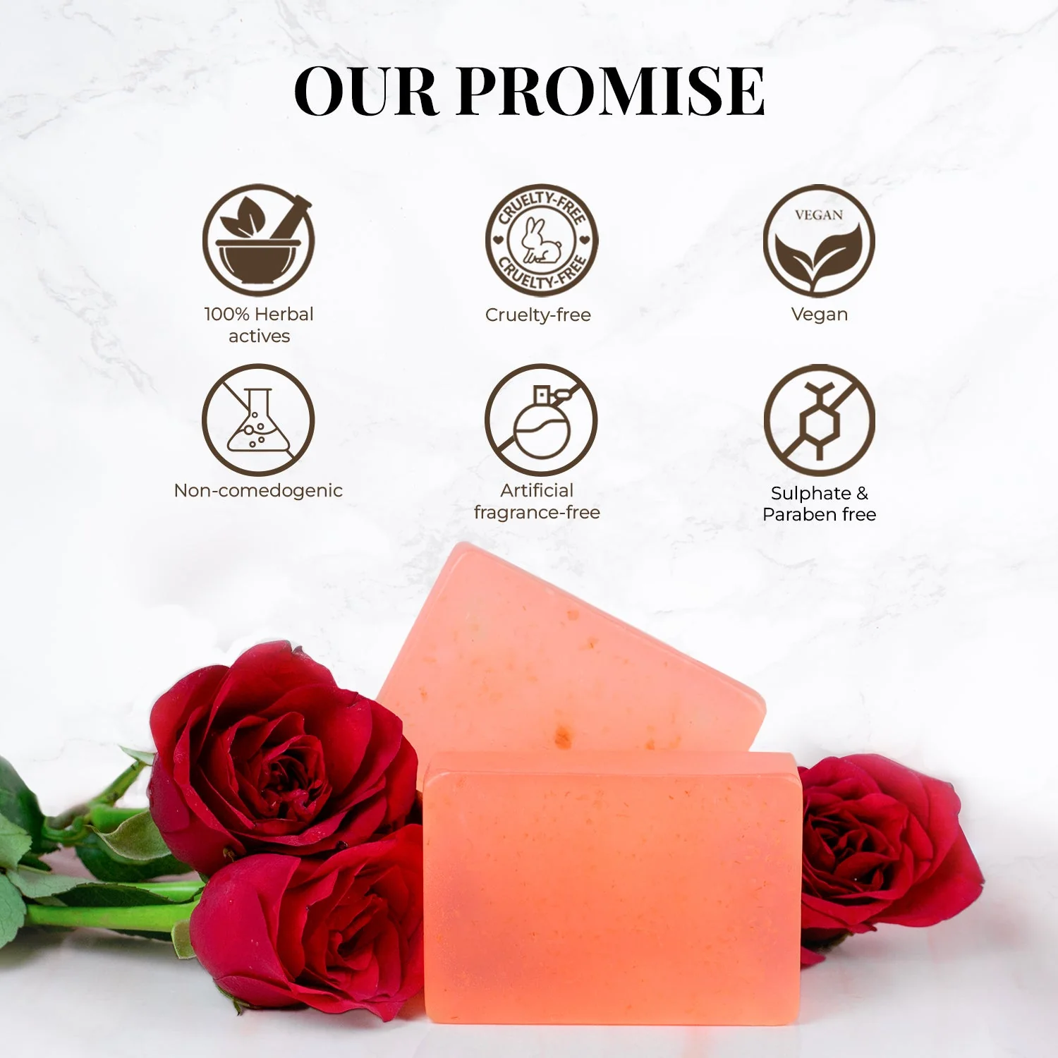 Wild Indian Rose Nourishing Handmade Bathing Bar:Pack of 1 - Image 7