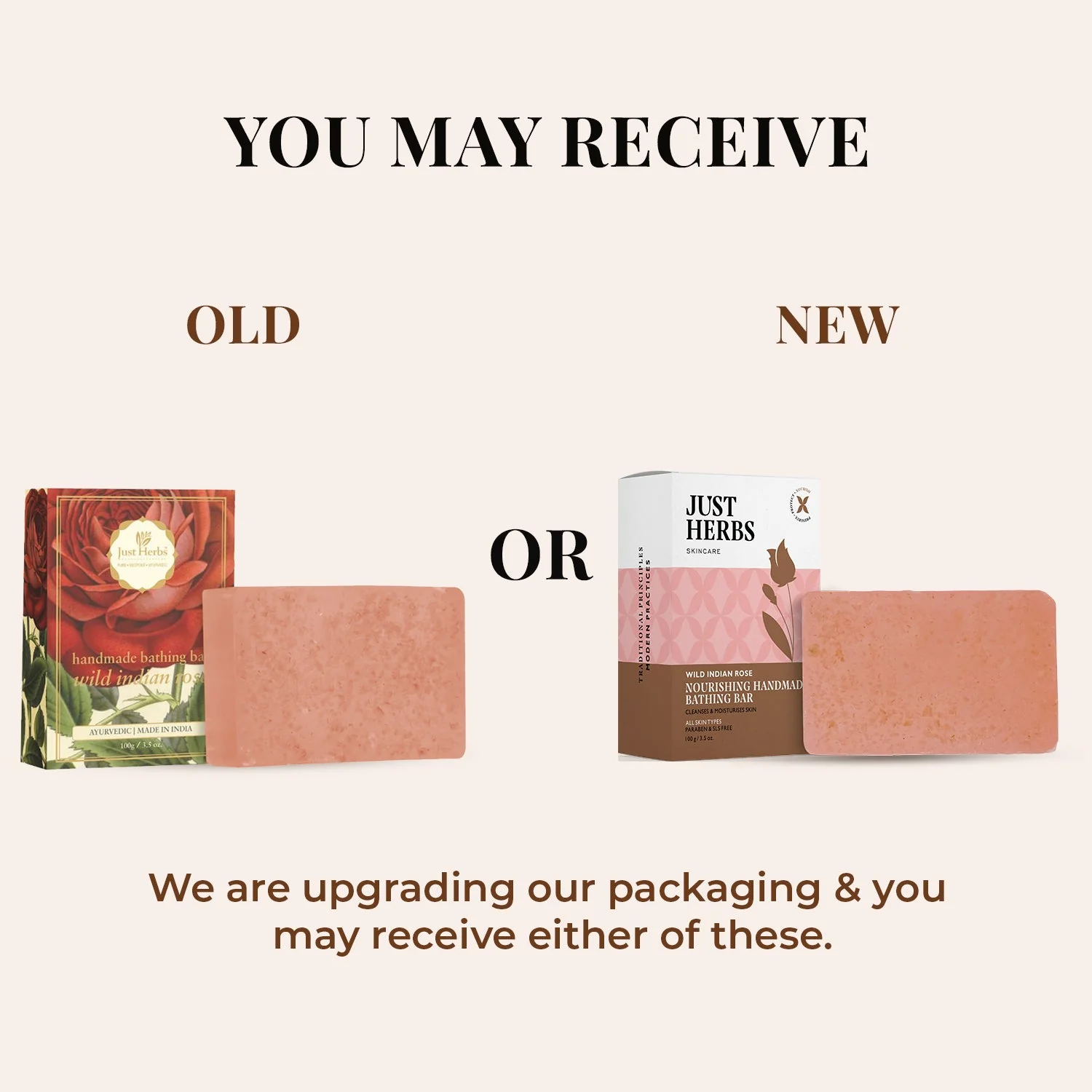 Wild Indian Rose Nourishing Handmade Bathing Bar:Pack of 1 - Image 8